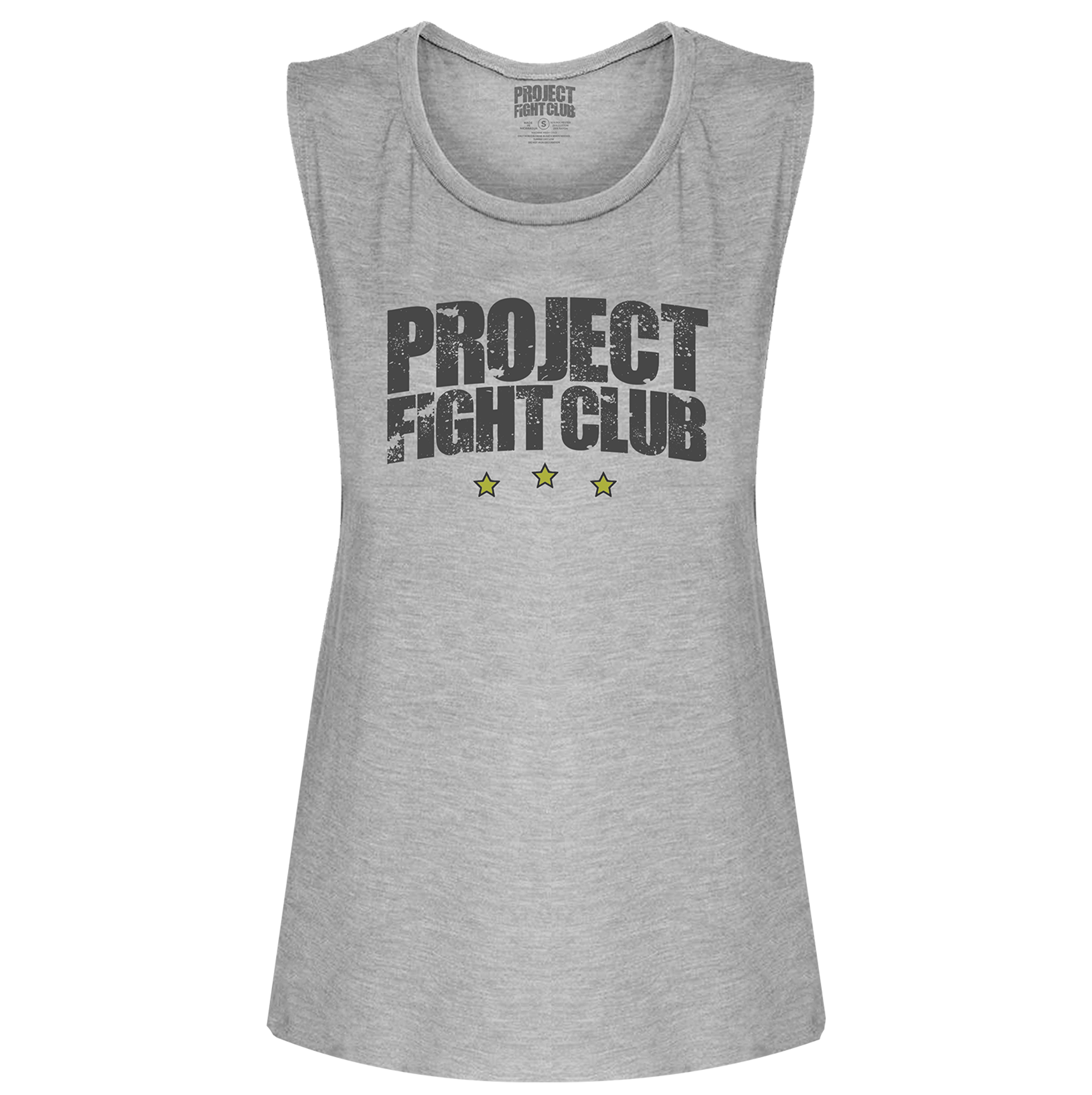 WOMENS HEATHER GREY MUSCLE TANK #2 - SPREAD CHRISTIANITY