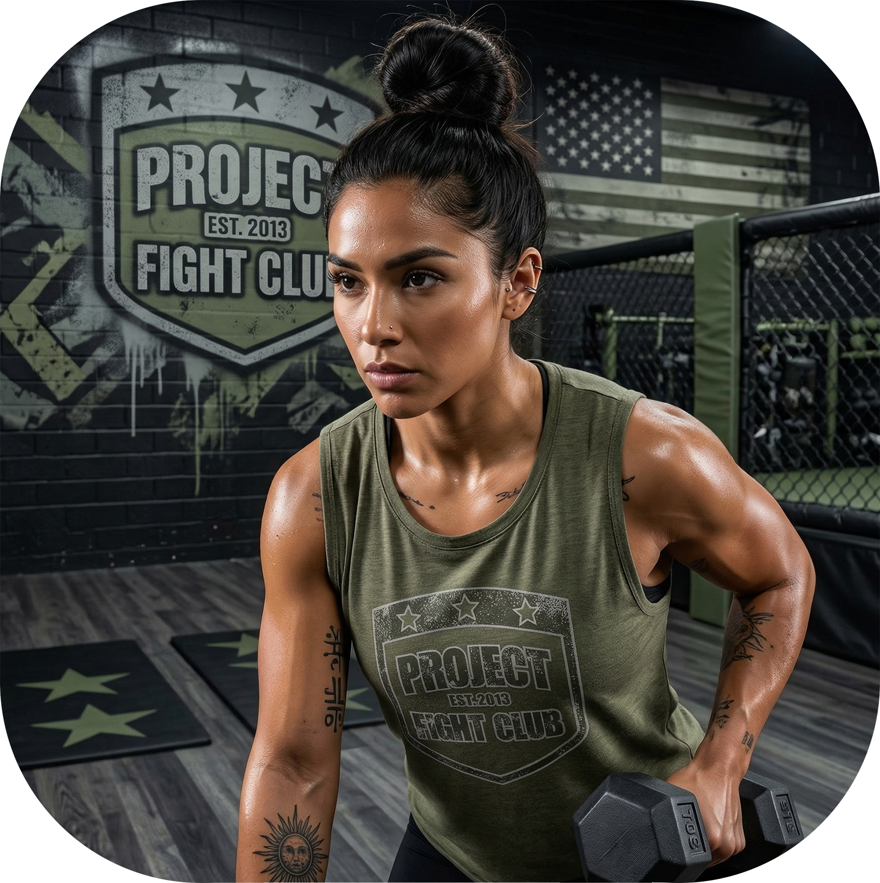 WOMENS ARMY MUSCLE TANK - HONOR SOLDIERS & VETERANS