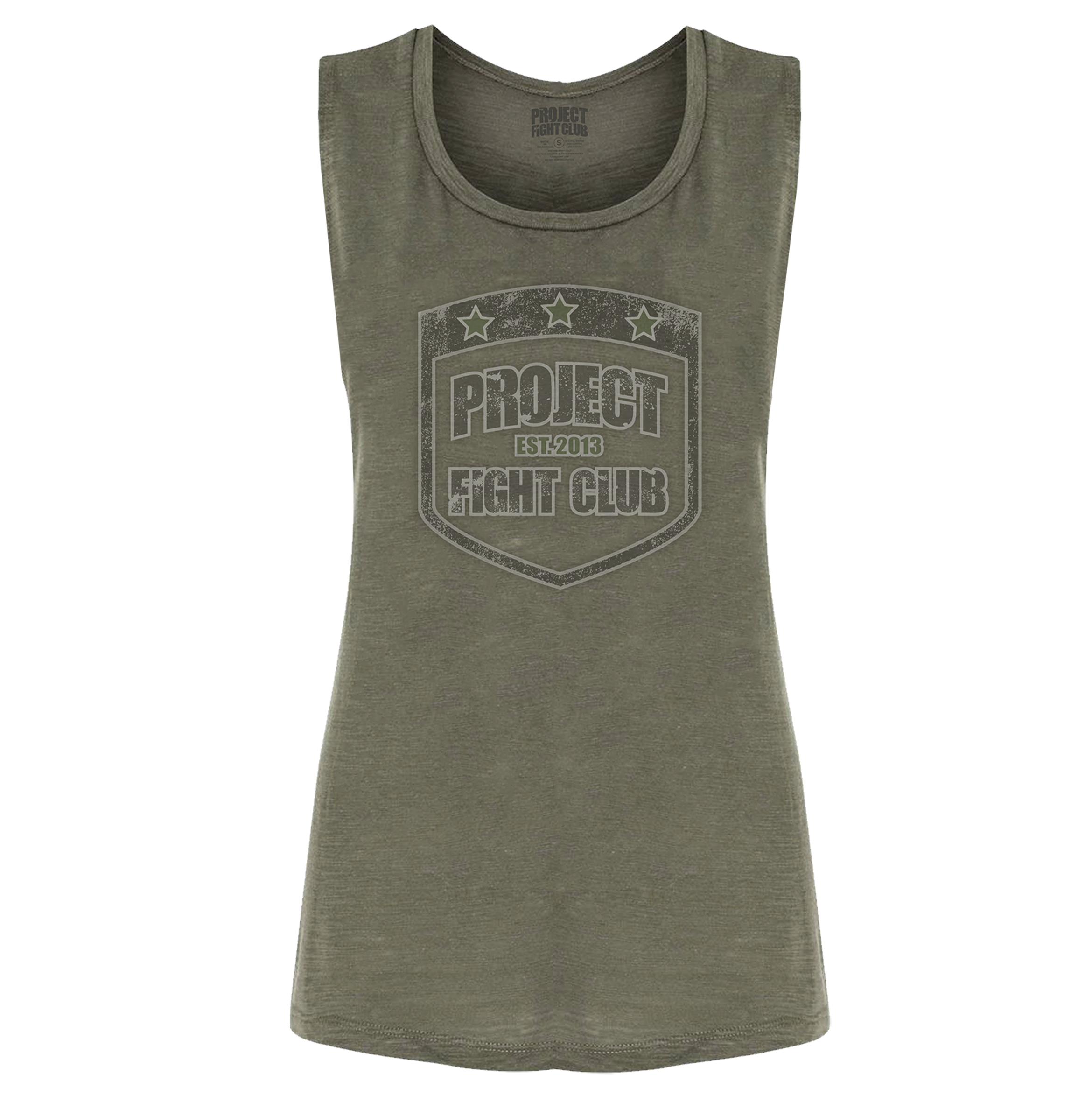 WOMENS ARMY MUSCLE TANK - HONOR SOLDIERS & VETERANS