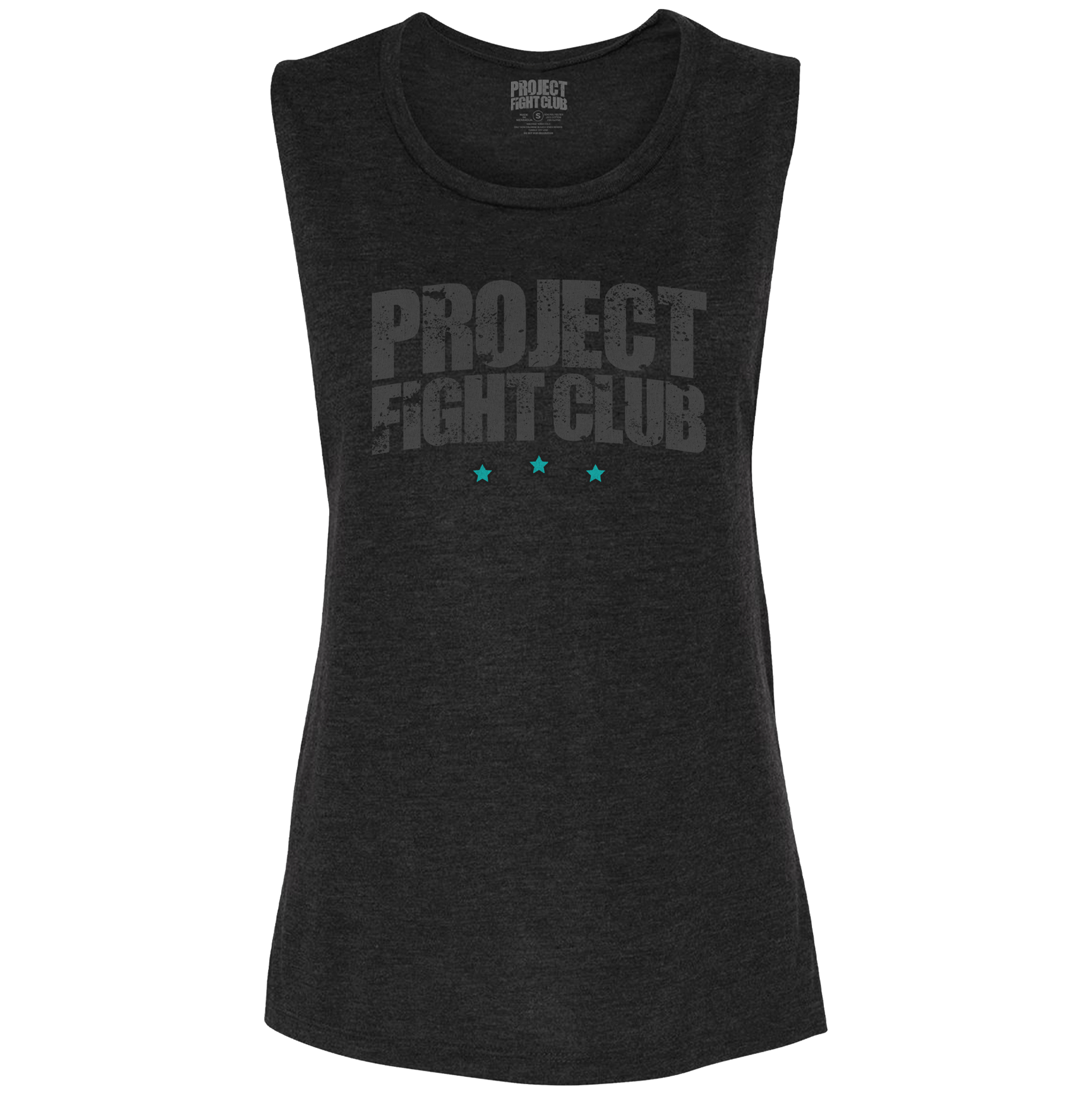 WOMENS BLACK MUSCLE TANK #2 - FIGHT ADDICTION