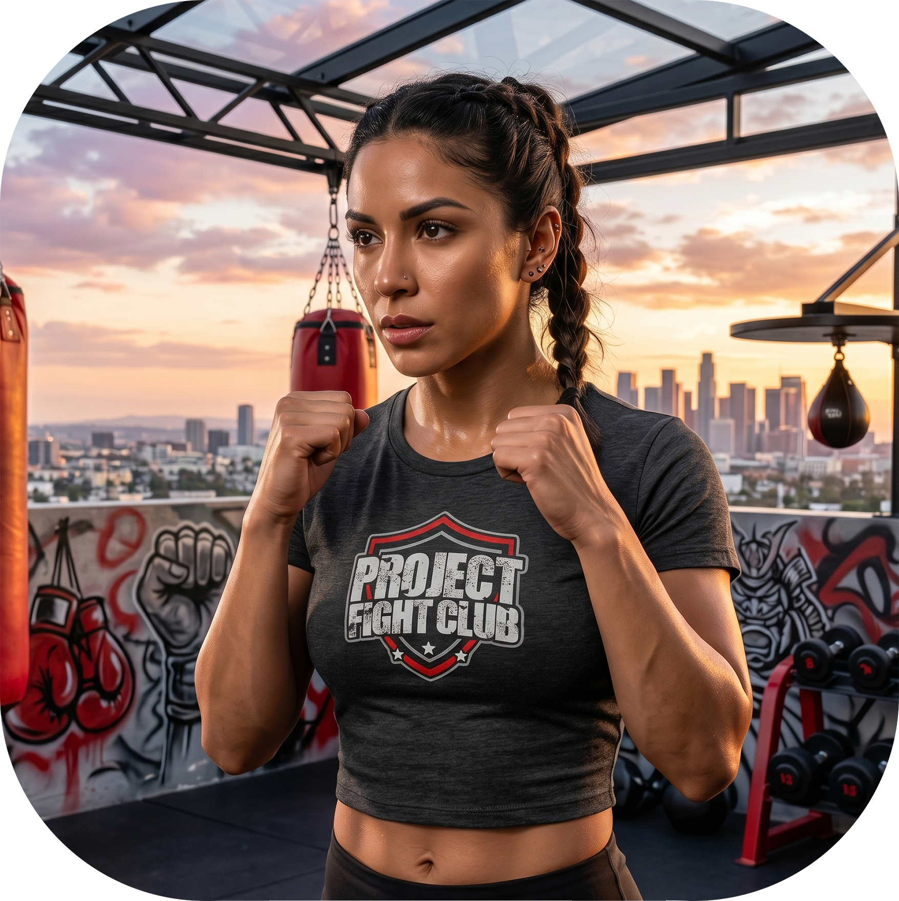 WOMENS DARK GREY CROP TEE - HONOR FIREFIGHTERS & EMTs