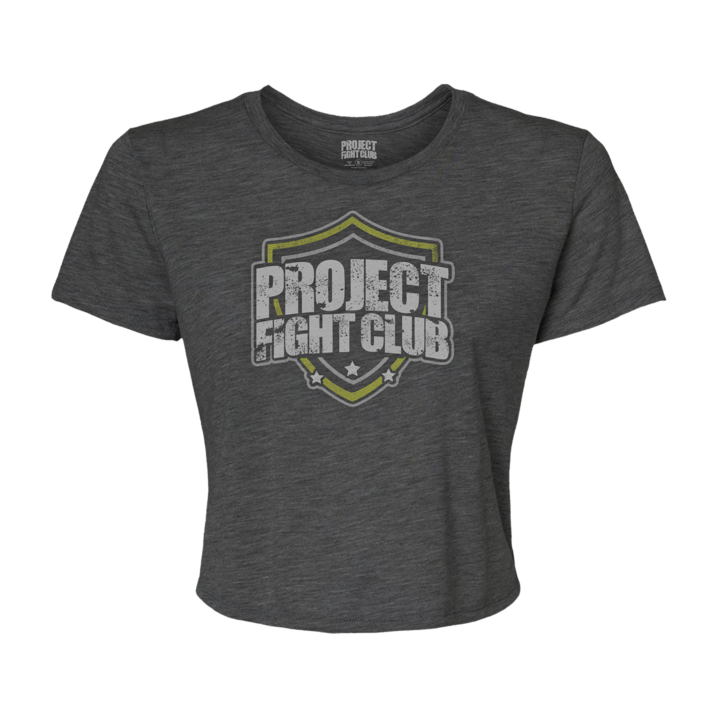 WOMENS DARK GREY CROPPED TEE - SPREAD CHRISTIANITY