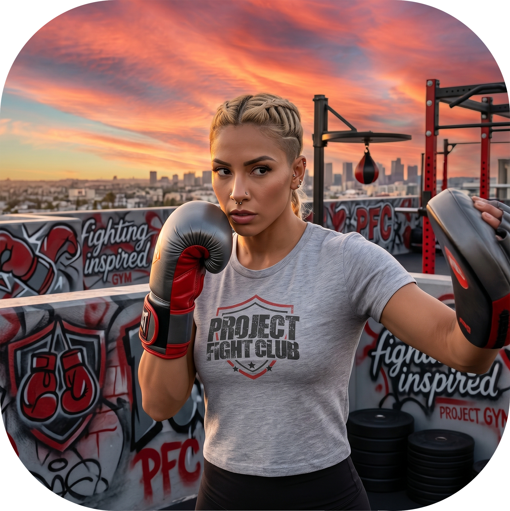 WOMENS GREY CROPPED TEE 3 - HONOR FIREFIGHTERS & EMTs