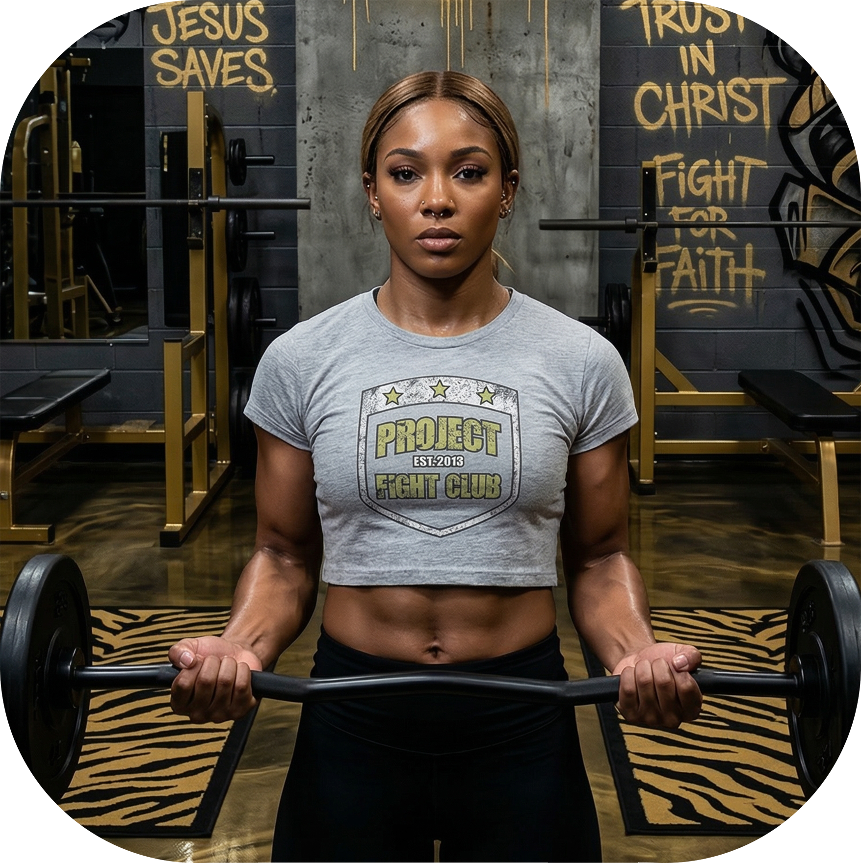 WOMENS GREY CROPPED TEE - SPREAD CHRISTIANITY