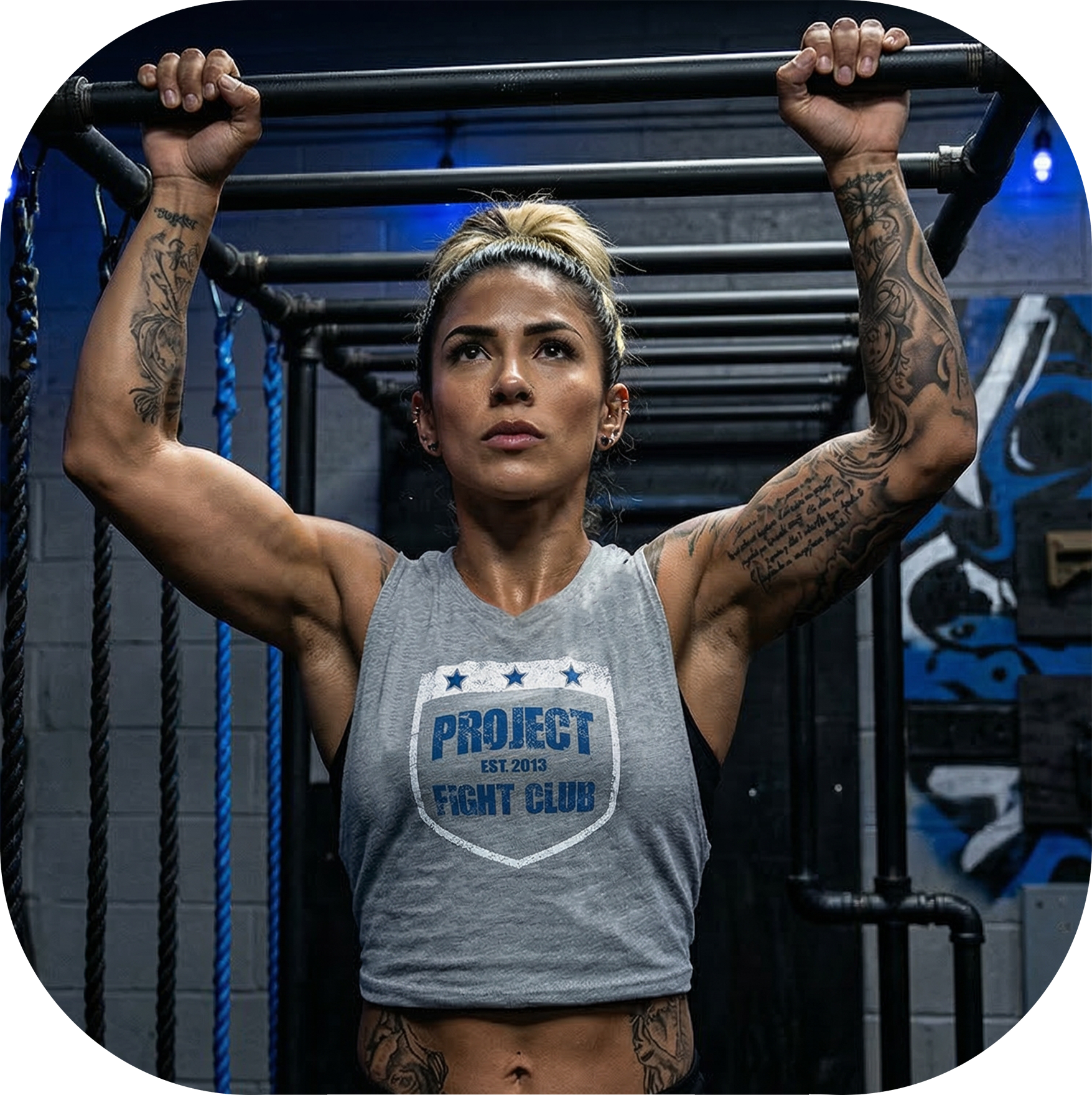 WOMENS HEATHER GREY CROPPED TEE - SUPPORT POLICE
