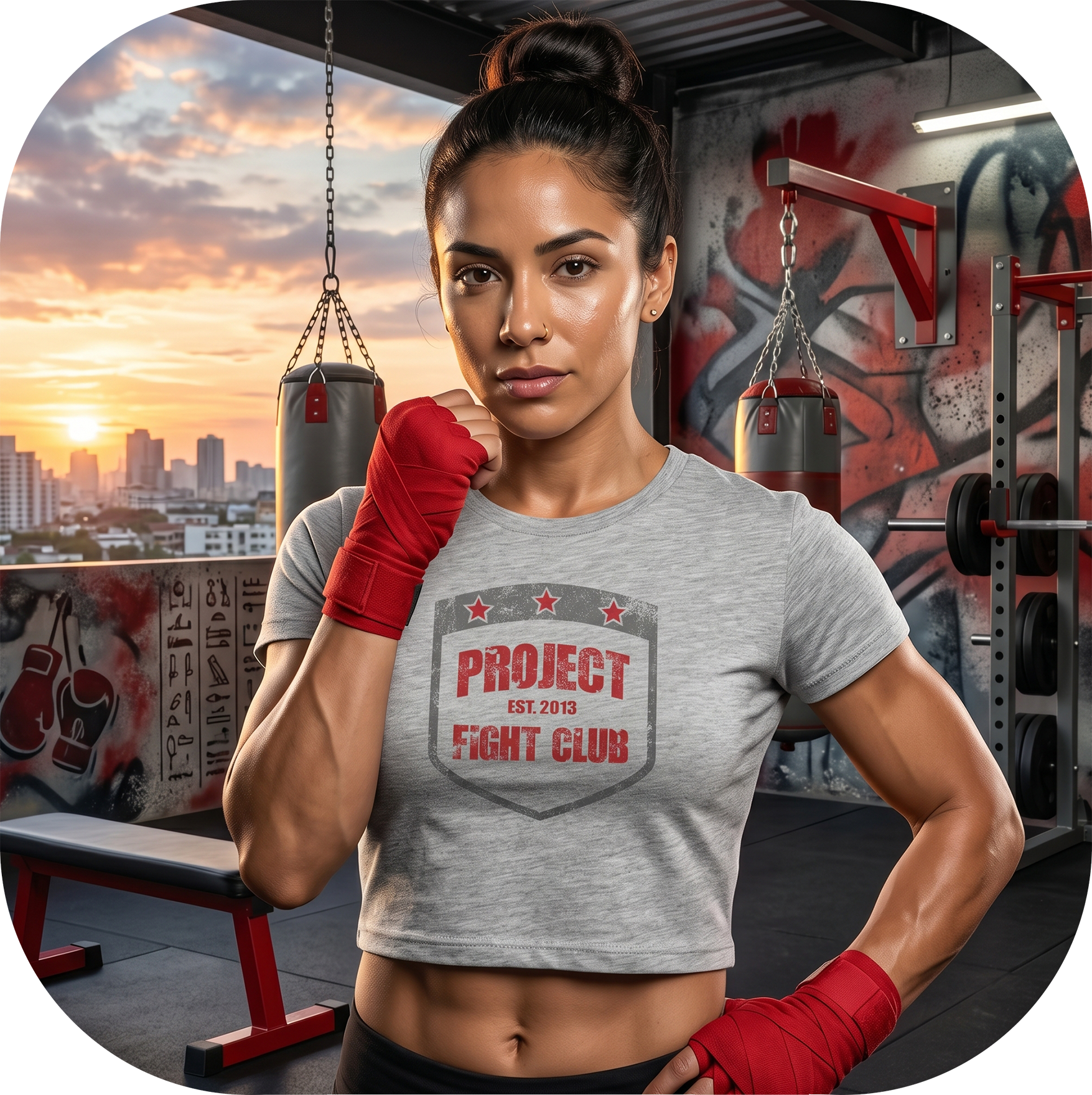 WOMENS GREY CROP TEE - HONOR FIREFIGHTERS & EMTs