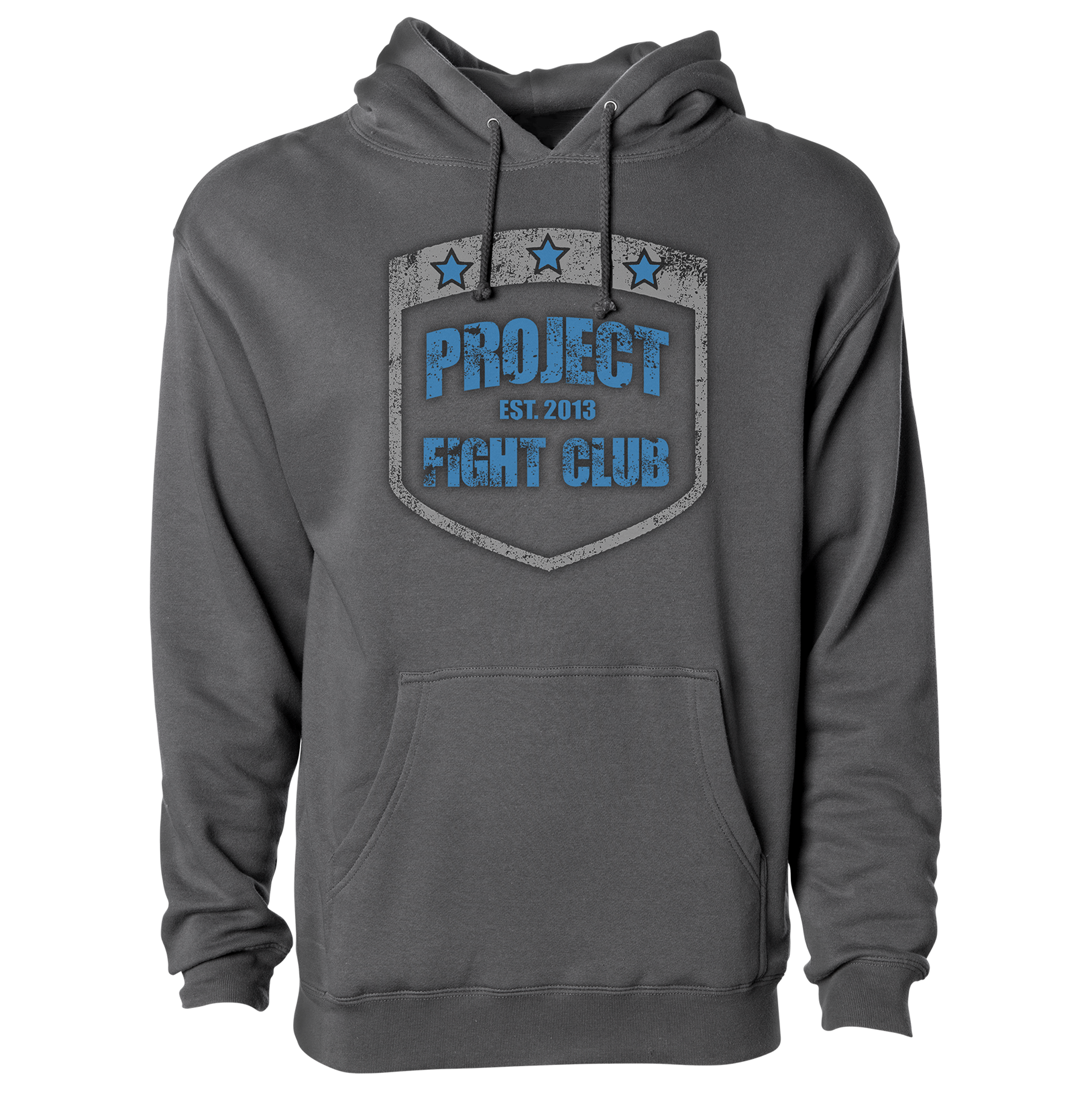 CHARCOAL HEAVYWEIGHT HOODIE #2 - SUPPORT POLICE