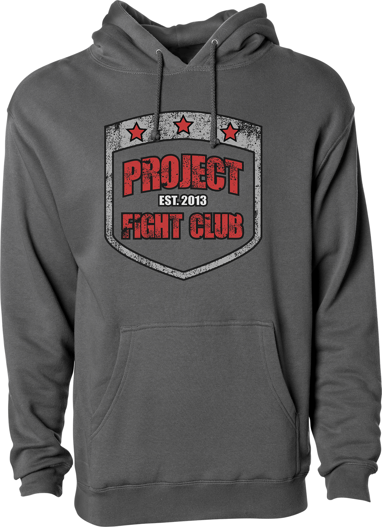 CHARCOAL HEAVYWEIGHT HOODIE - HONOR FIREFIGHTERS & EMTs