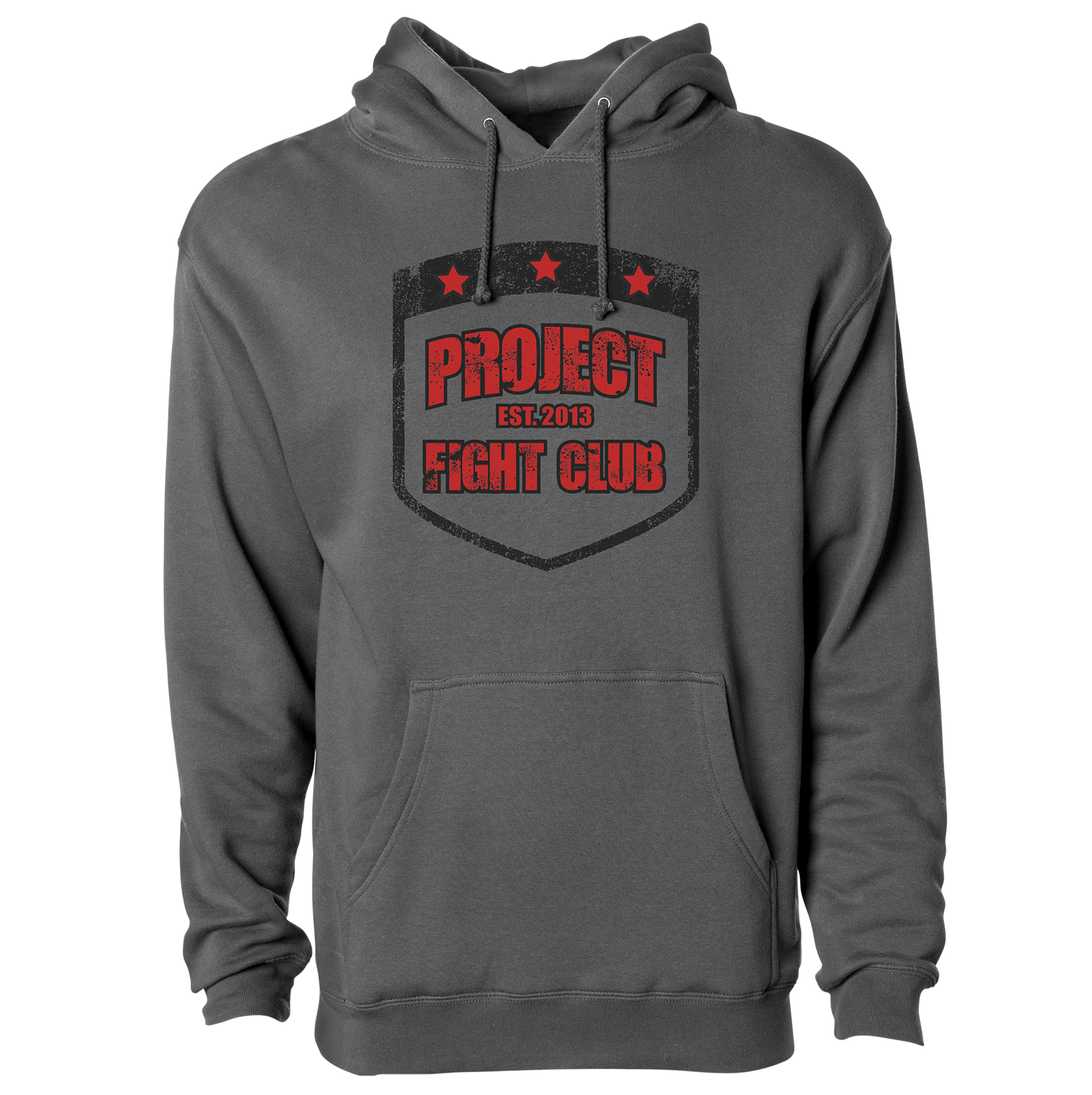 CHARCOAL HEAVYWEIGHT HOODIE - HONOR FIREFIGHTERS & EMTs