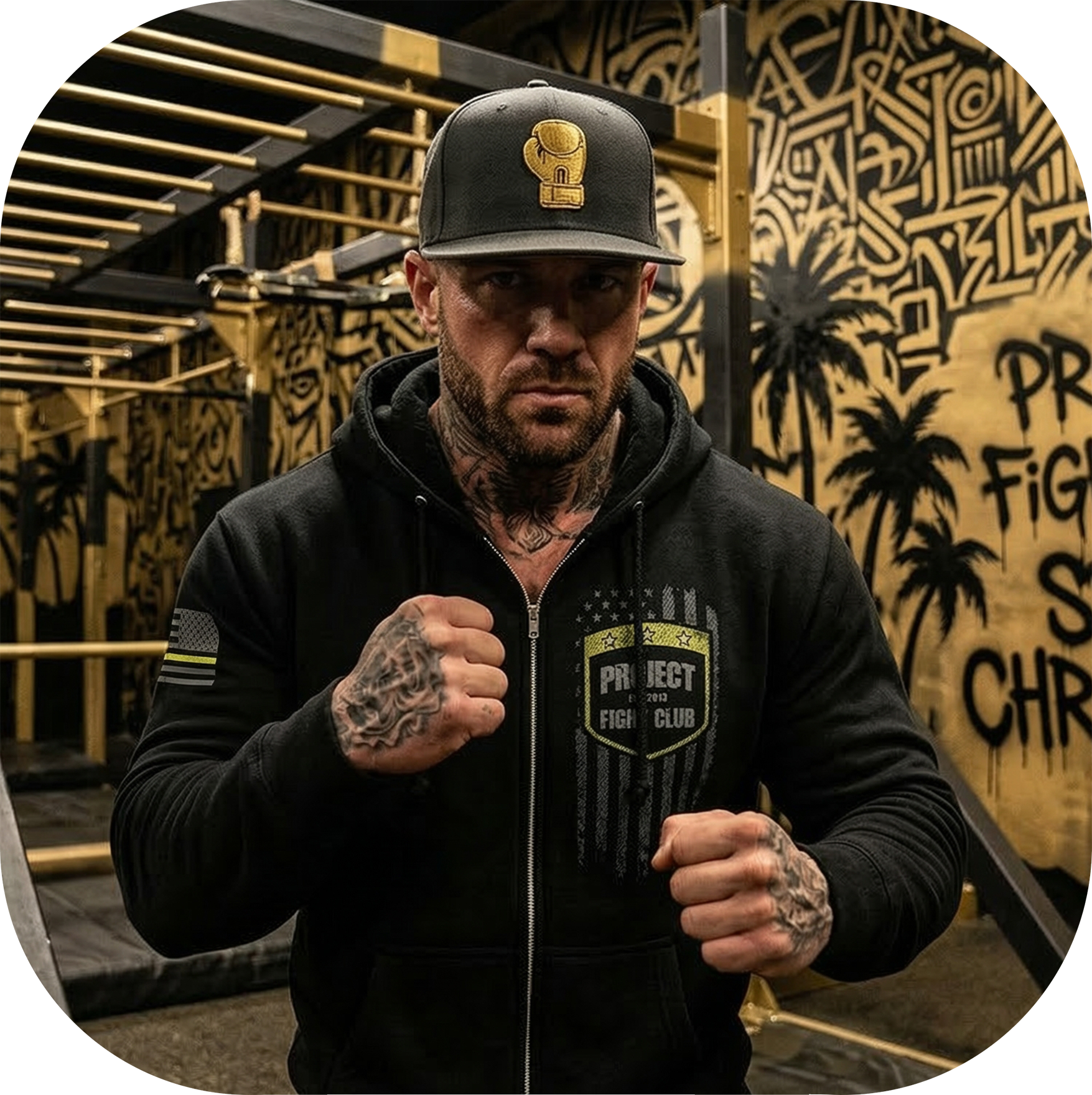 BLACK HEAVYWEIGHT ZIP HOODIE #2 - SPREAD CHRISTIANITY