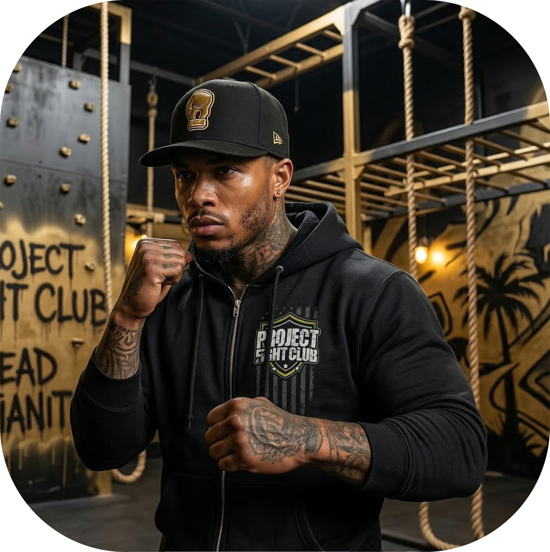 BLACK HEAVYWEIGHT ZIP HOODIE - SPREAD CHRISTIANITY