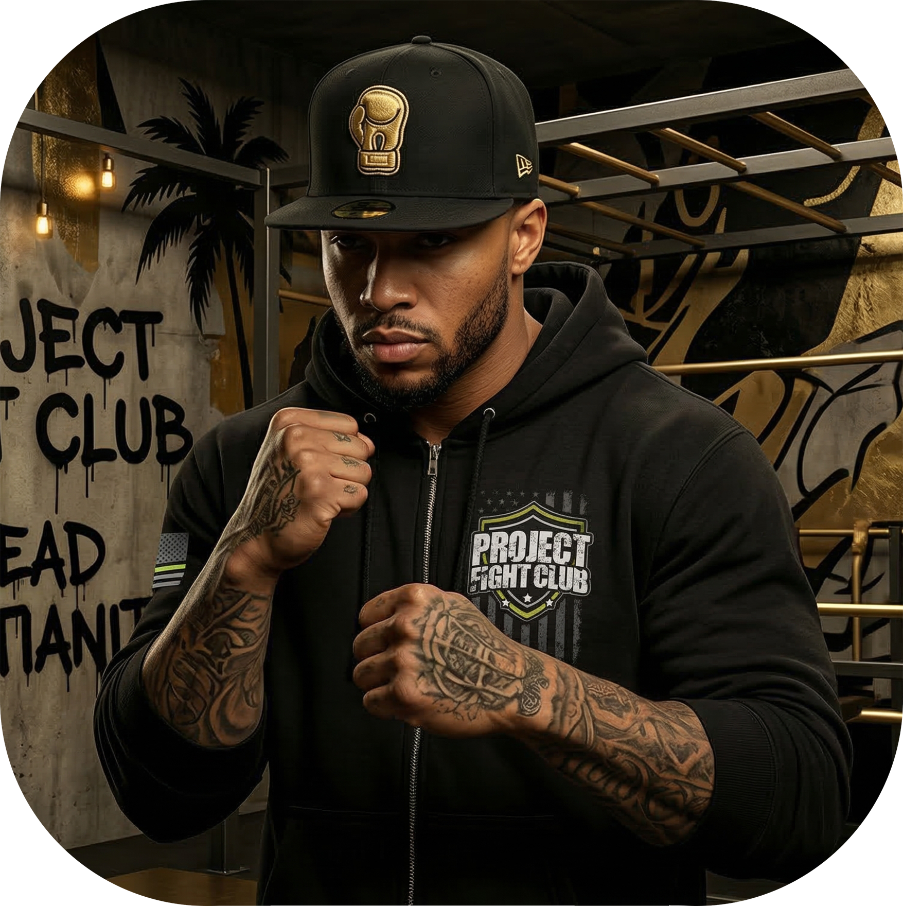 BLACK HEAVYWEIGHT ZIP HOODIE - SPREAD CHRISTIANITY