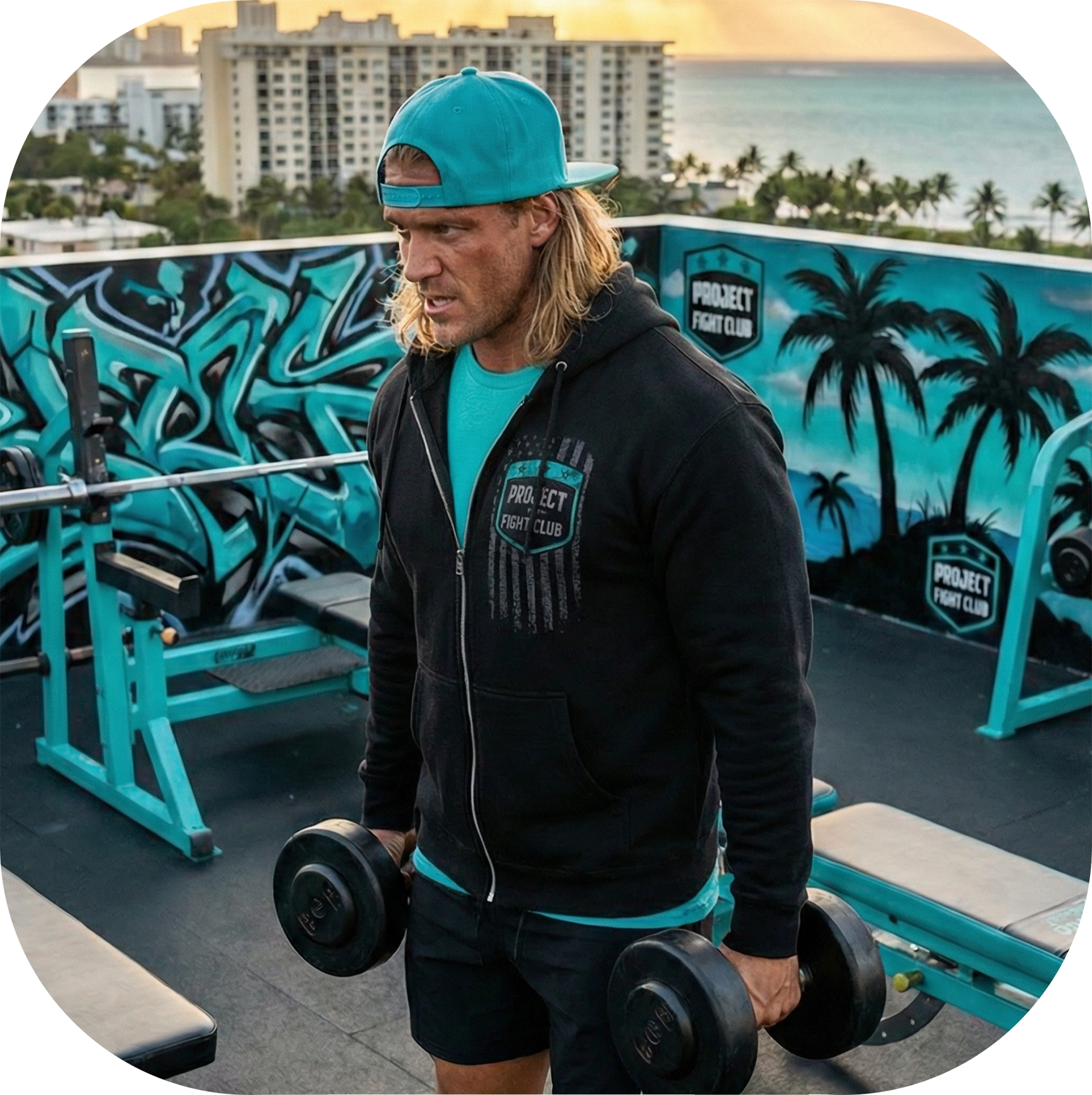 BLACK HEAVYWEIGHT ZIP HOODIE #2 - FIGHT ADDICTION