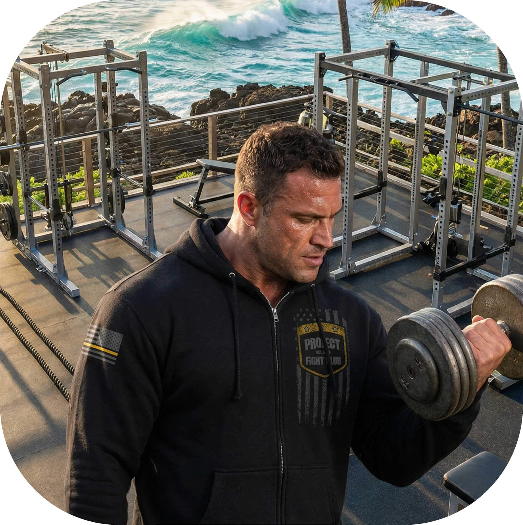 BLACK HEAVYWEIGHT ZIP HOODIE #2 - PROTECT ANIMALS & WILDLIFE