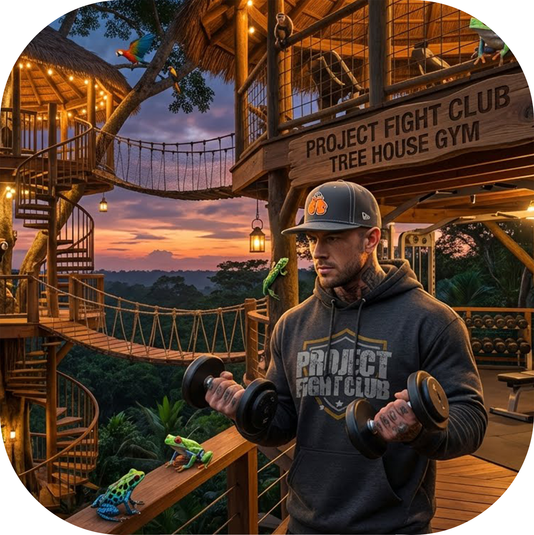 CHARCOAL HEATHER HEAVYWEIGHT HOODIE - PROTECT ANIMALS & WILDLIFE