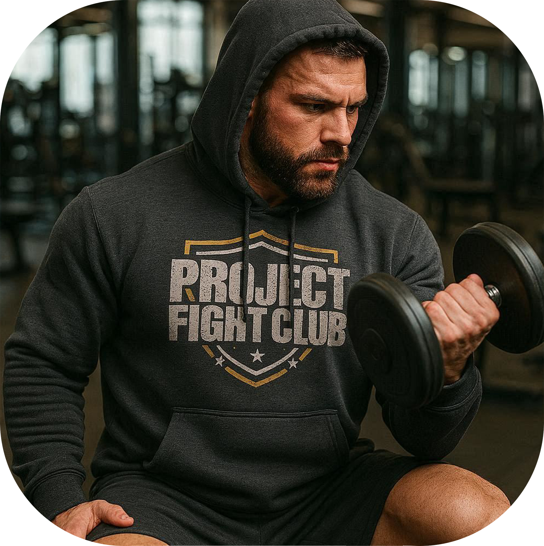 CHARCOAL HEATHER HEAVYWEIGHT HOODIE - PROTECT ANIMALS & WILDLIFE