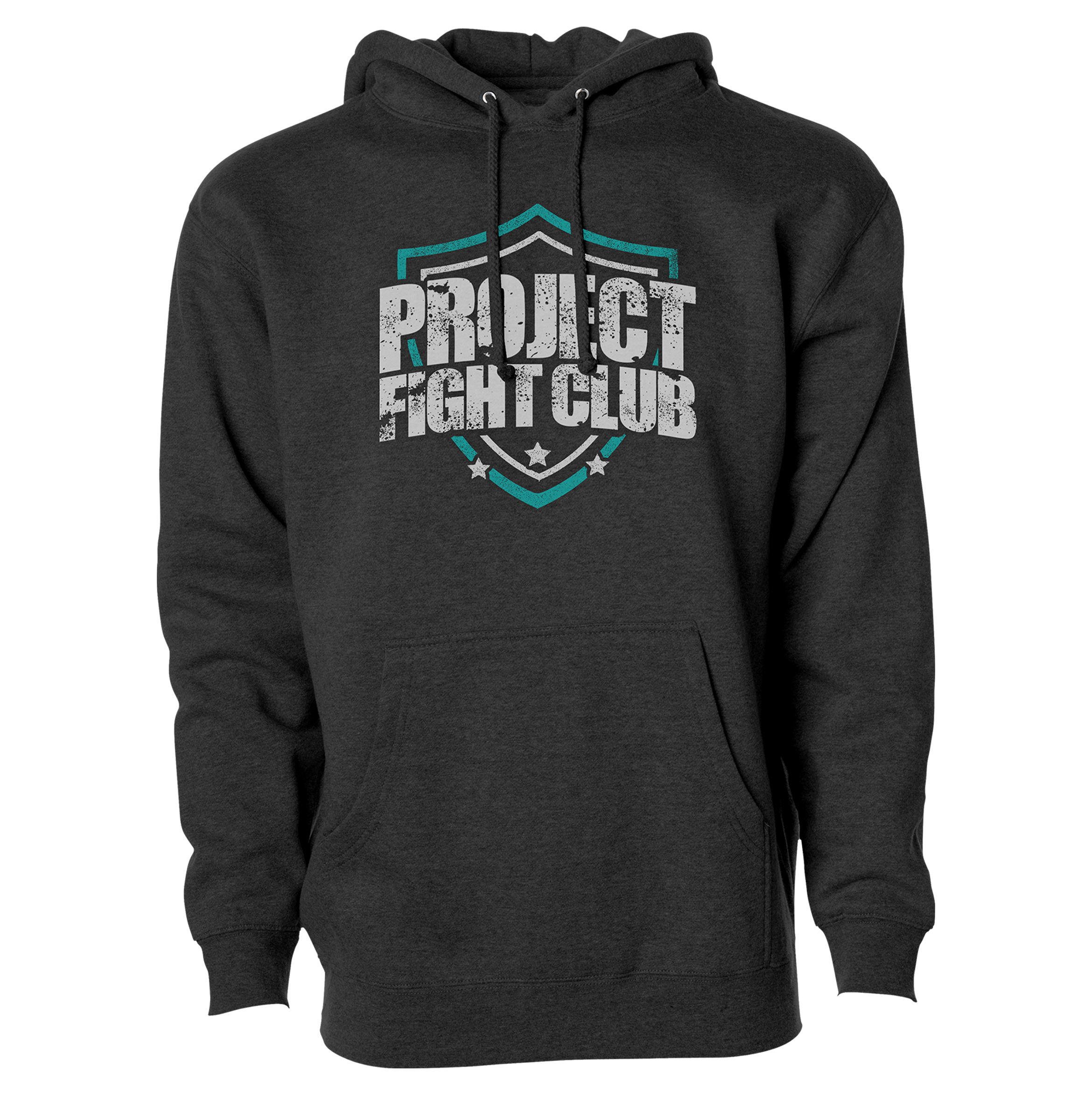 CHARCOAL HEAVYWEIGHT HOODIE - FIGHT ADDICTION