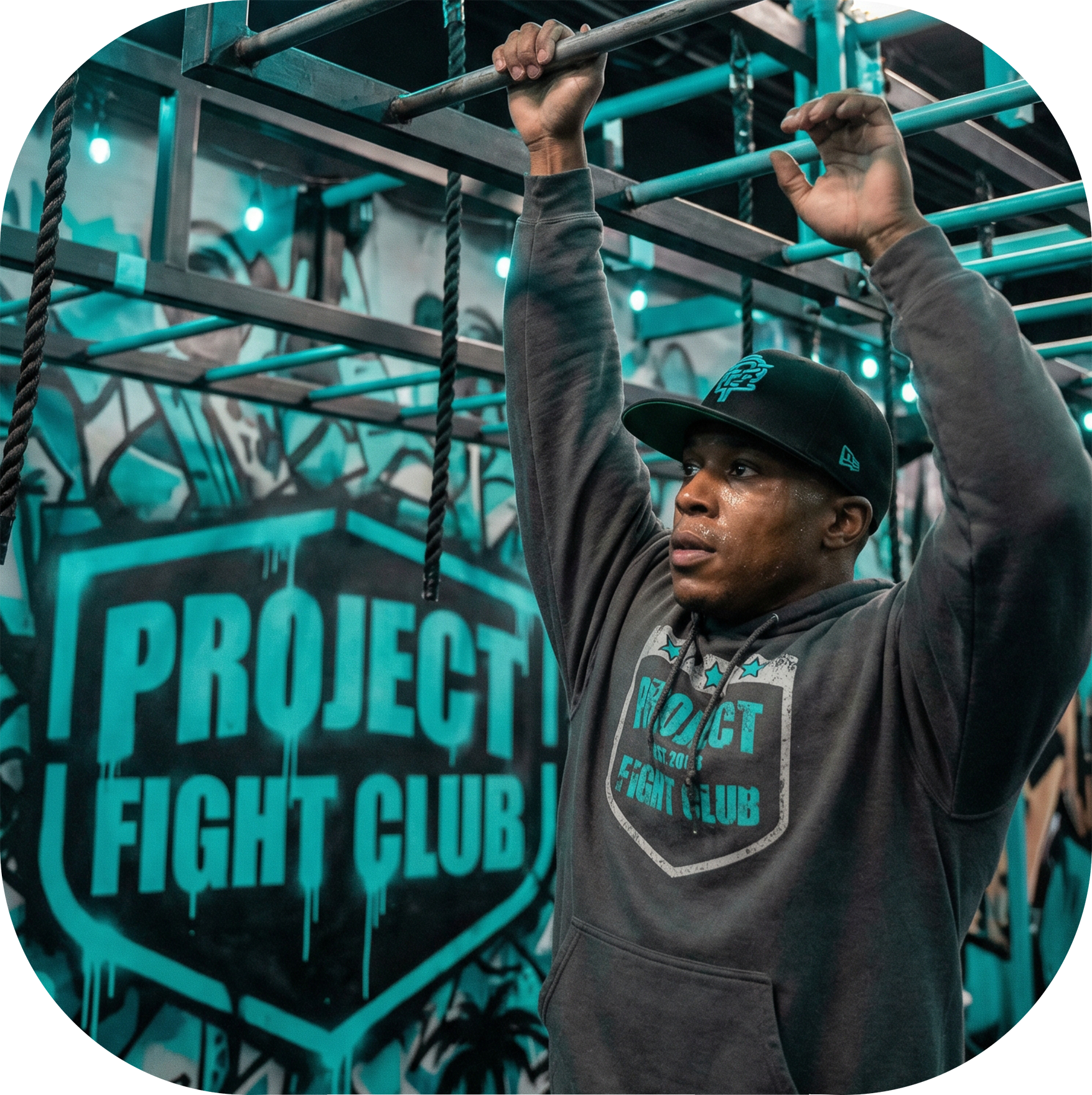 CHARCOAL HEAVYWEIGHT HOODIE #2 - FIGHT ADDICTION