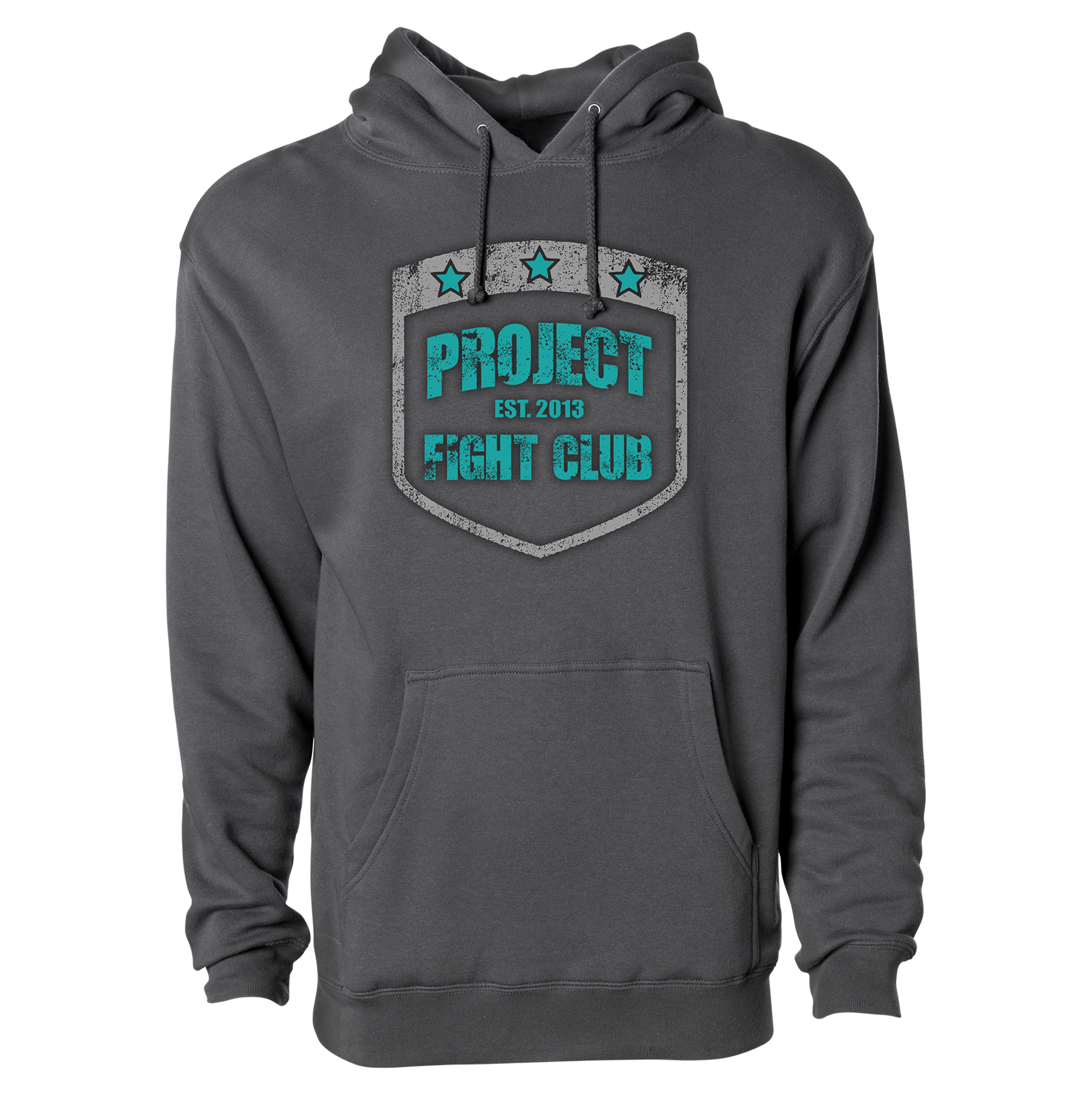 CHARCOAL HEAVYWEIGHT HOODIE #2 - FIGHT ADDICTION