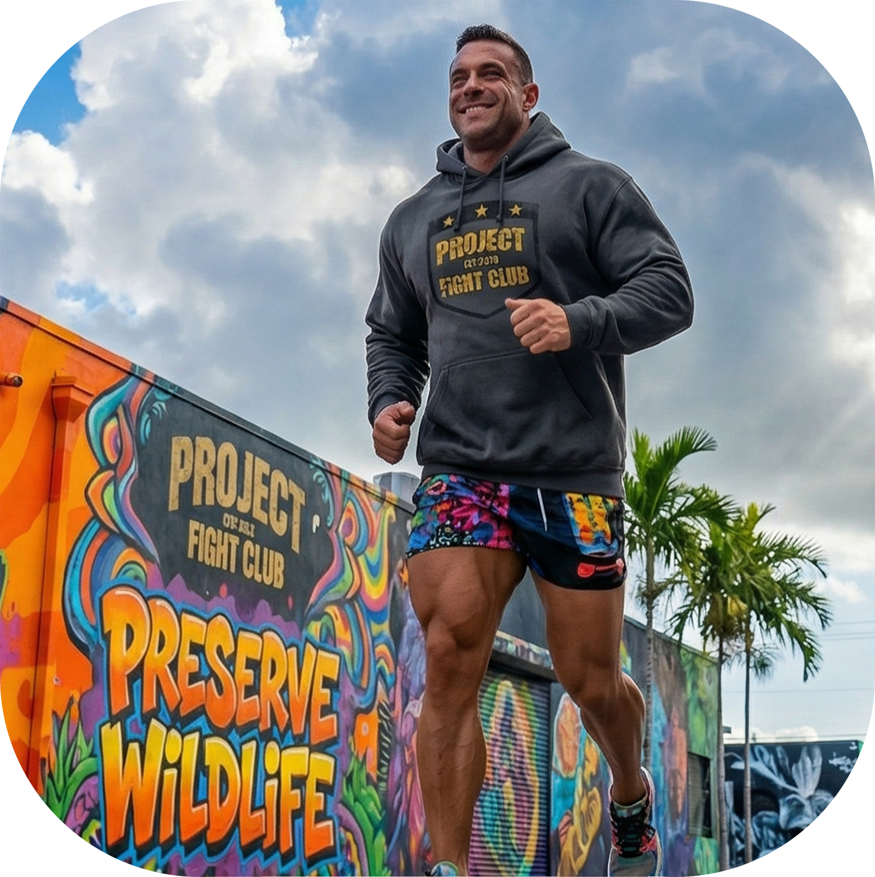 CHARCOAL HEAVYWEIGHT HOODIE - PROTECT ANIMALS & WILDLIFE