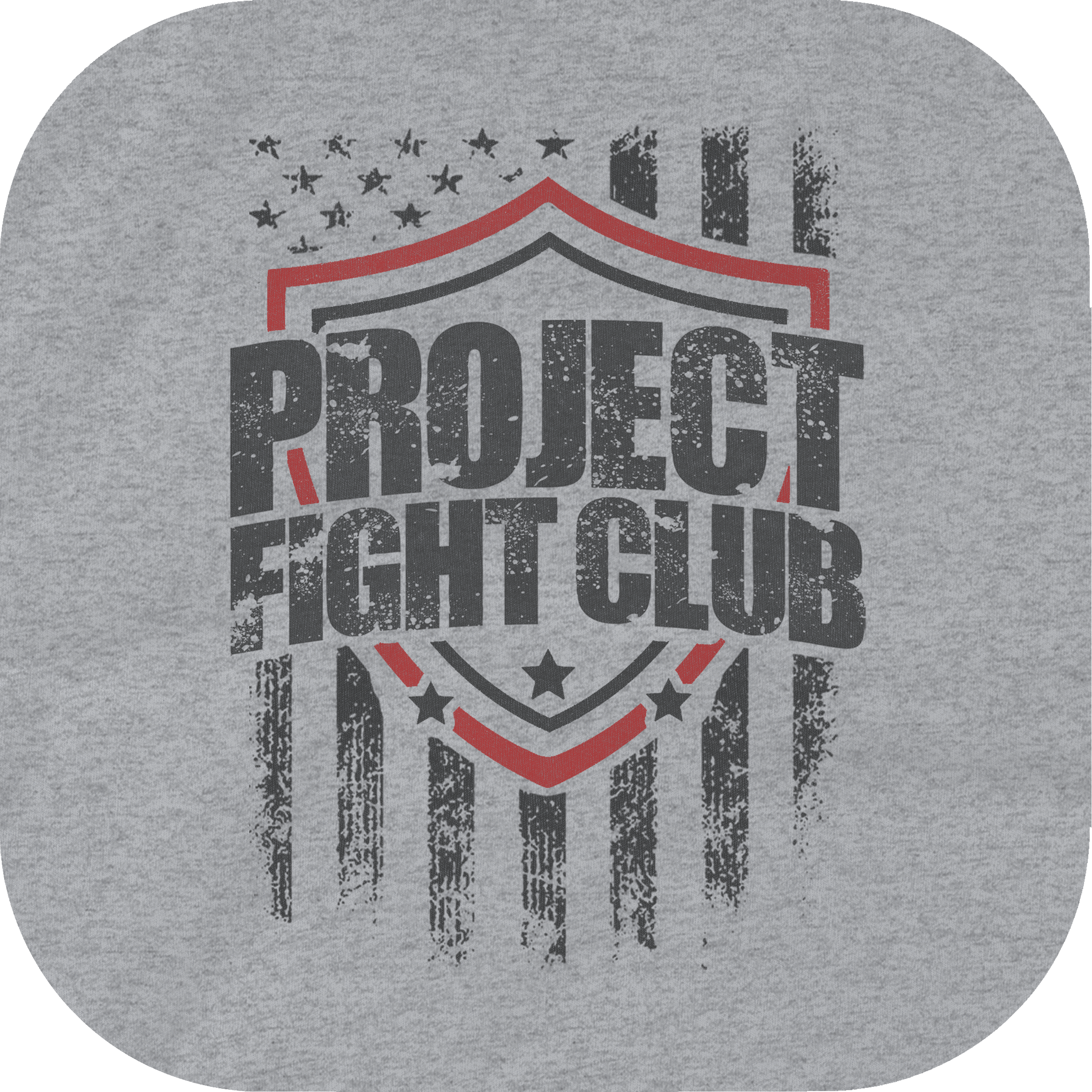 TRIBLEND GREY CROPPED HOODIE #2 - HONOR FIREFIGHTERS & EMTs