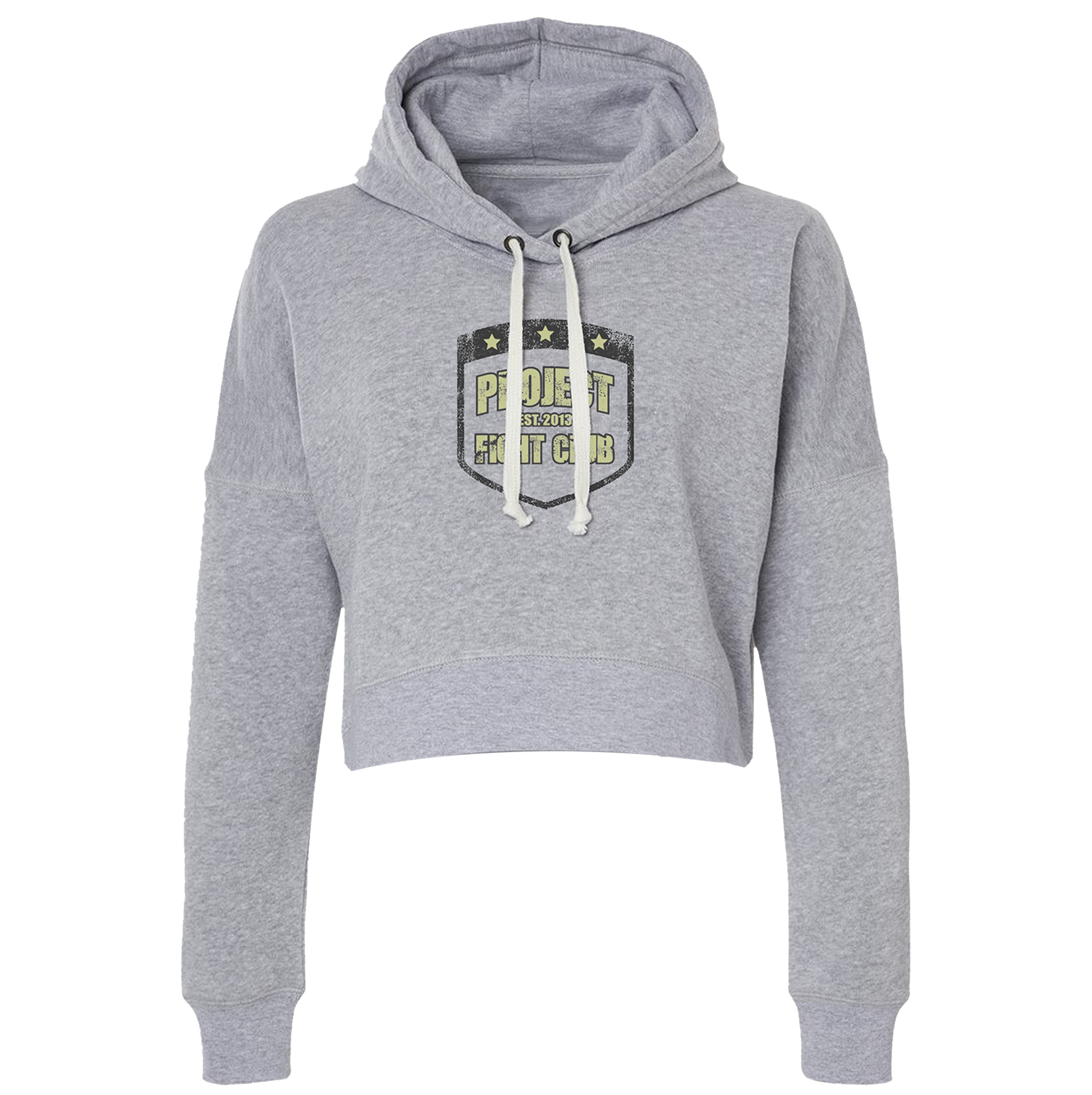 TRIBLEND GREY CROPPED HOODIE - SPREAD CHRISTIANITY
