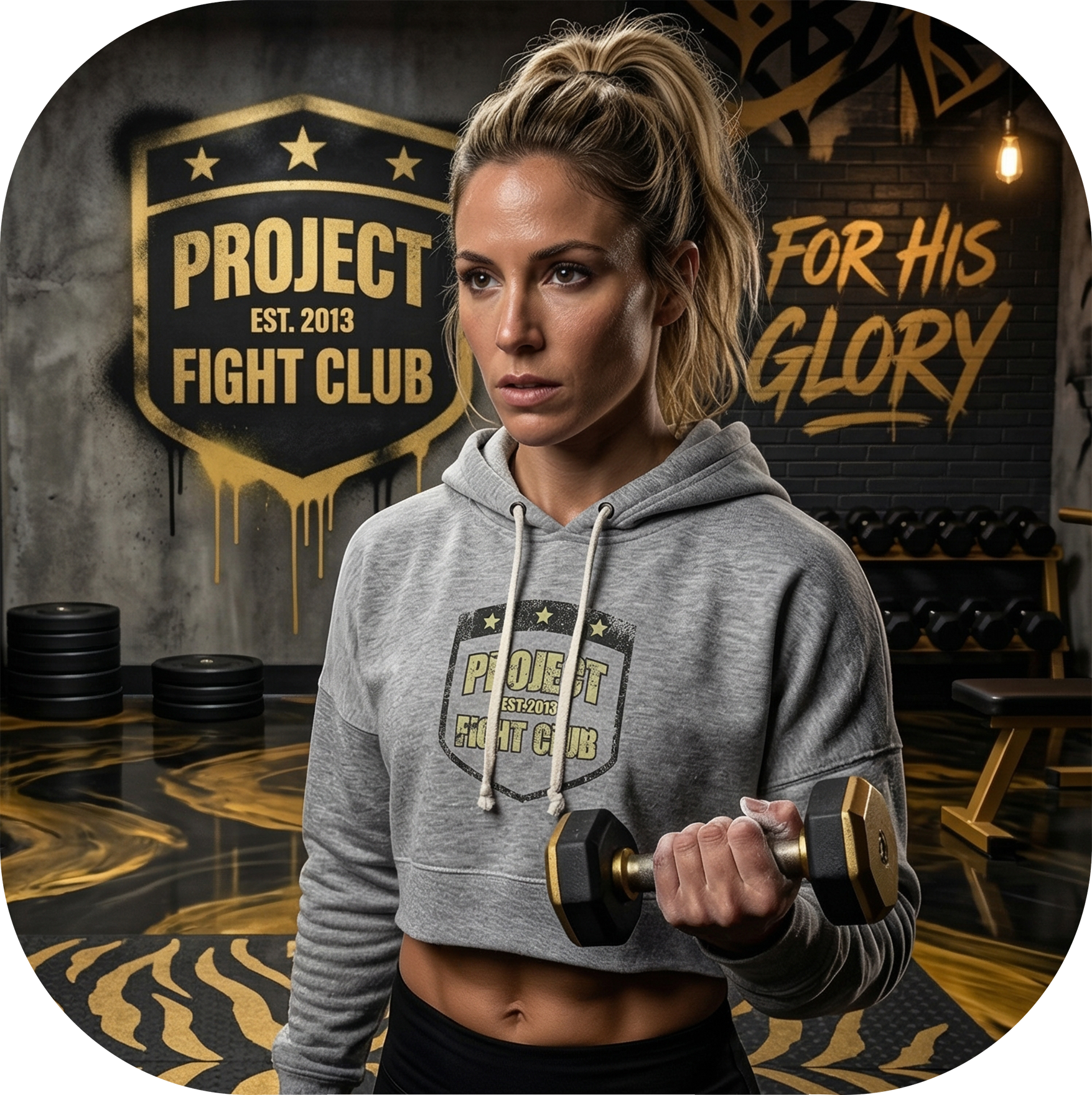 TRIBLEND GREY CROPPED HOODIE - SPREAD CHRISTIANITY
