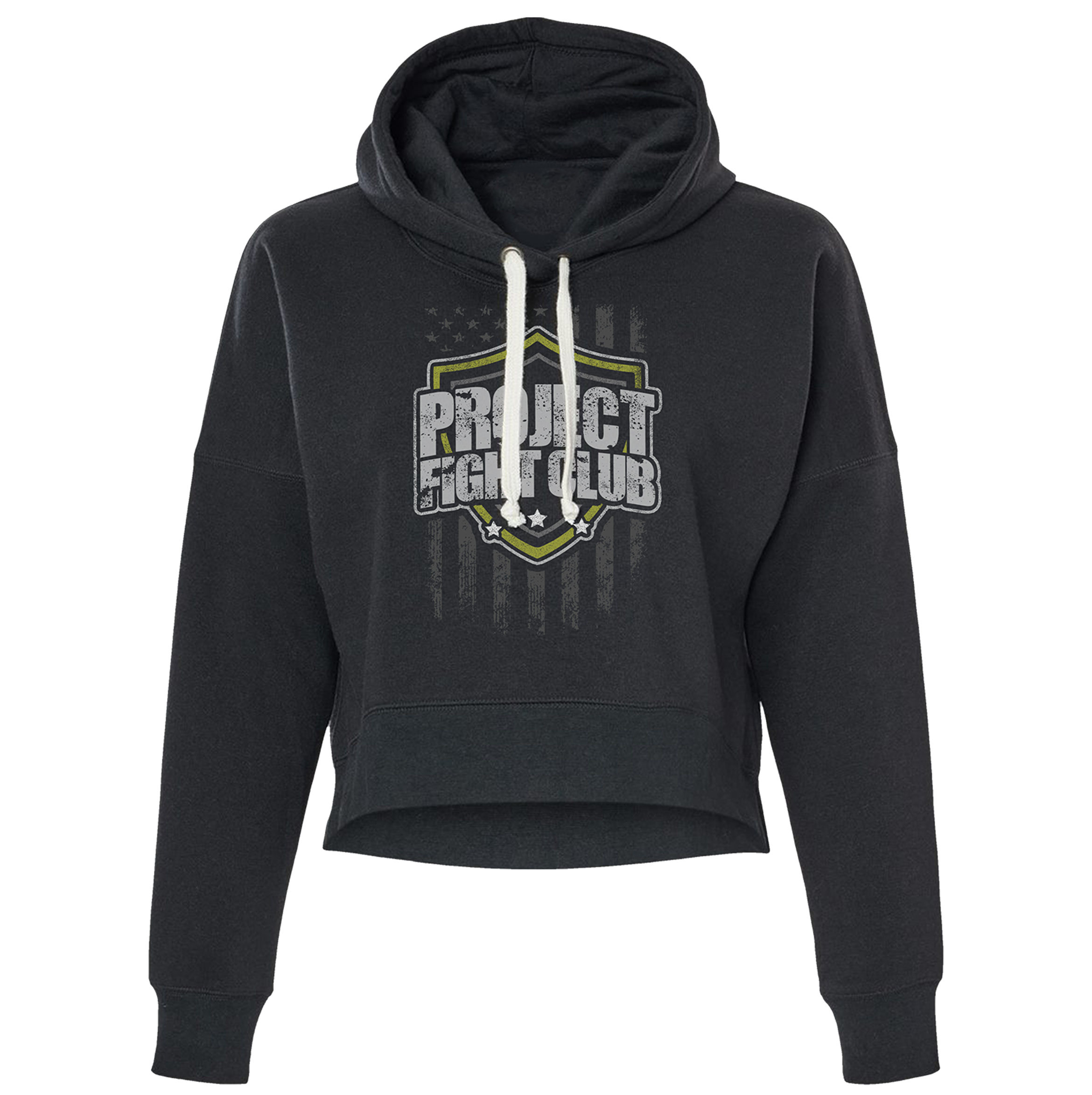 TRIBLEND BLACK CROPPED HOODIE #2 - SPREAD CHRISTIANITY