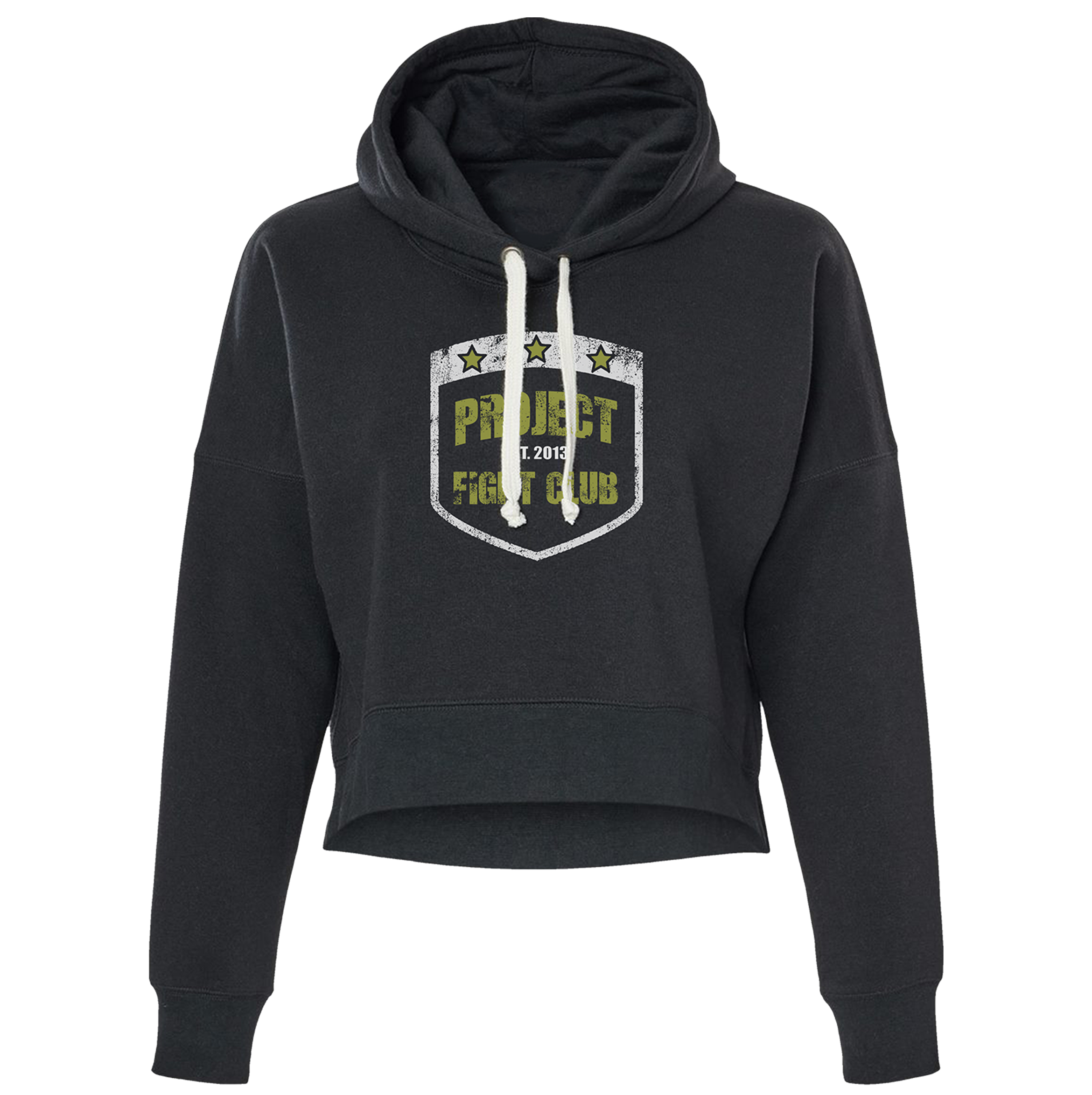 TRIBLEND BLACK CROPPED HOODIE - SPREAD CHRISTIANITY