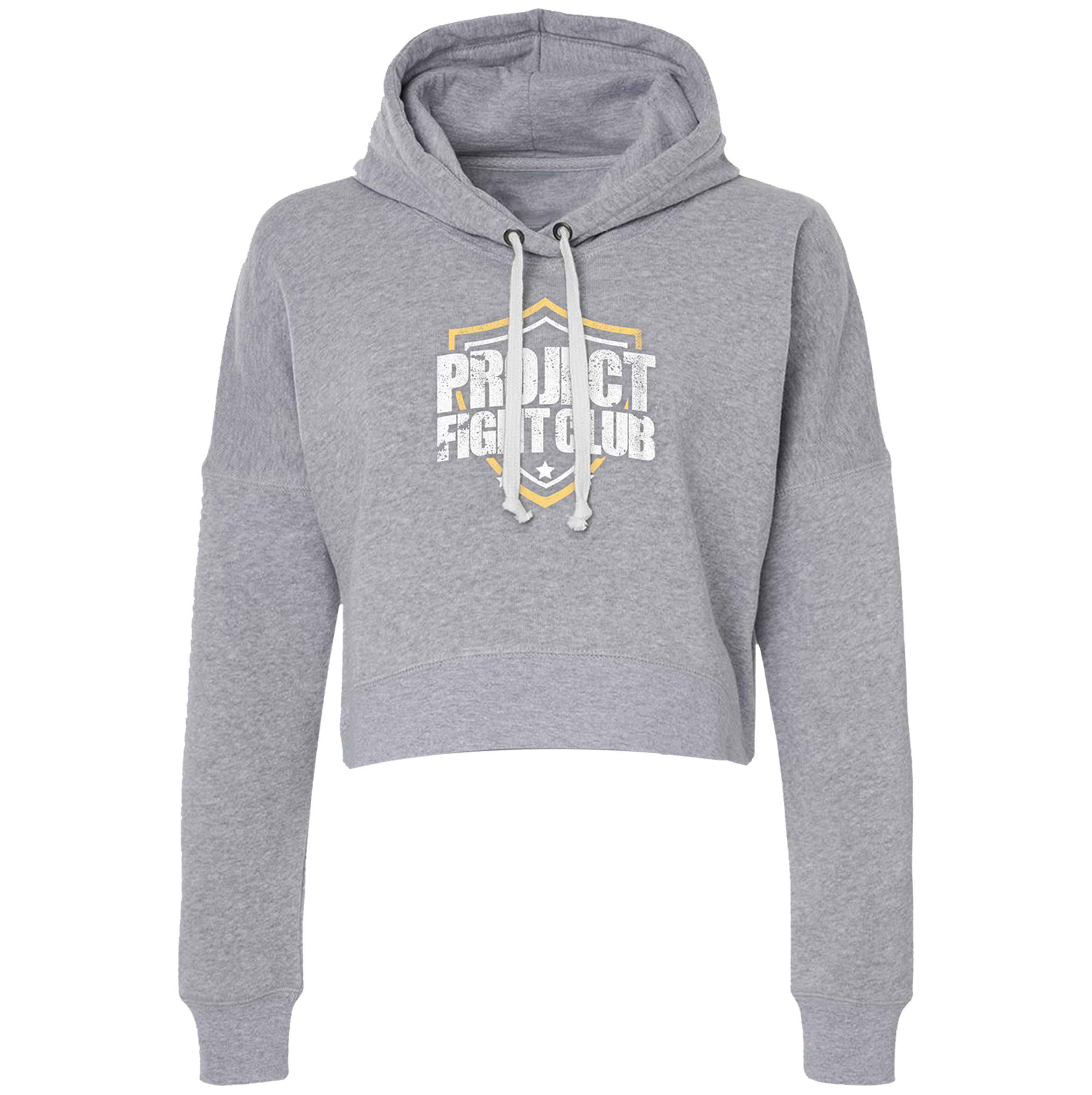 GREY TRI-BLEND CROPPED HOODIE #2 - PROTECT ANIMALS & WILDLIFE