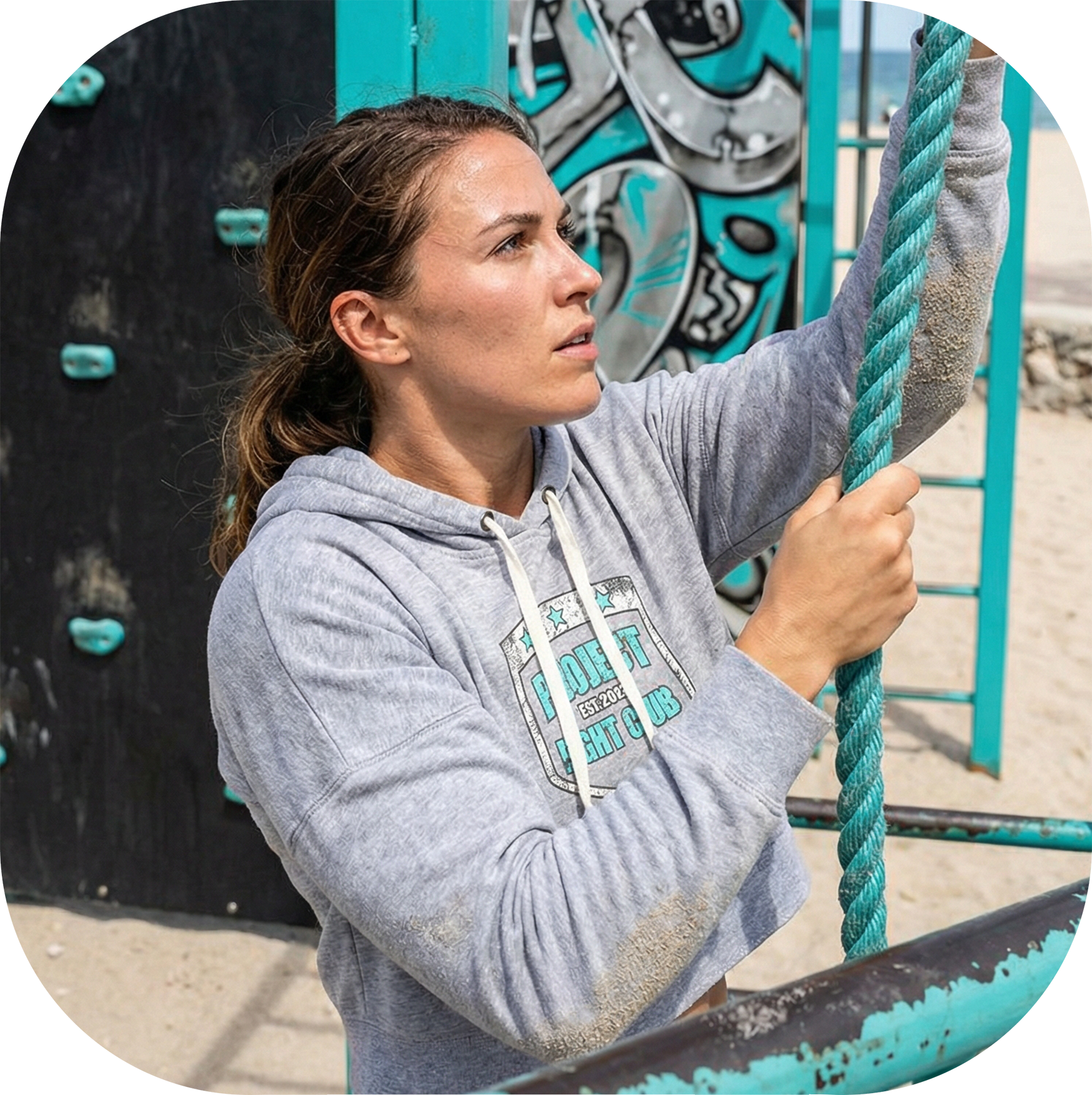 WOMENS GREY CROPPED HOODIE - FIGHT ADDICTION