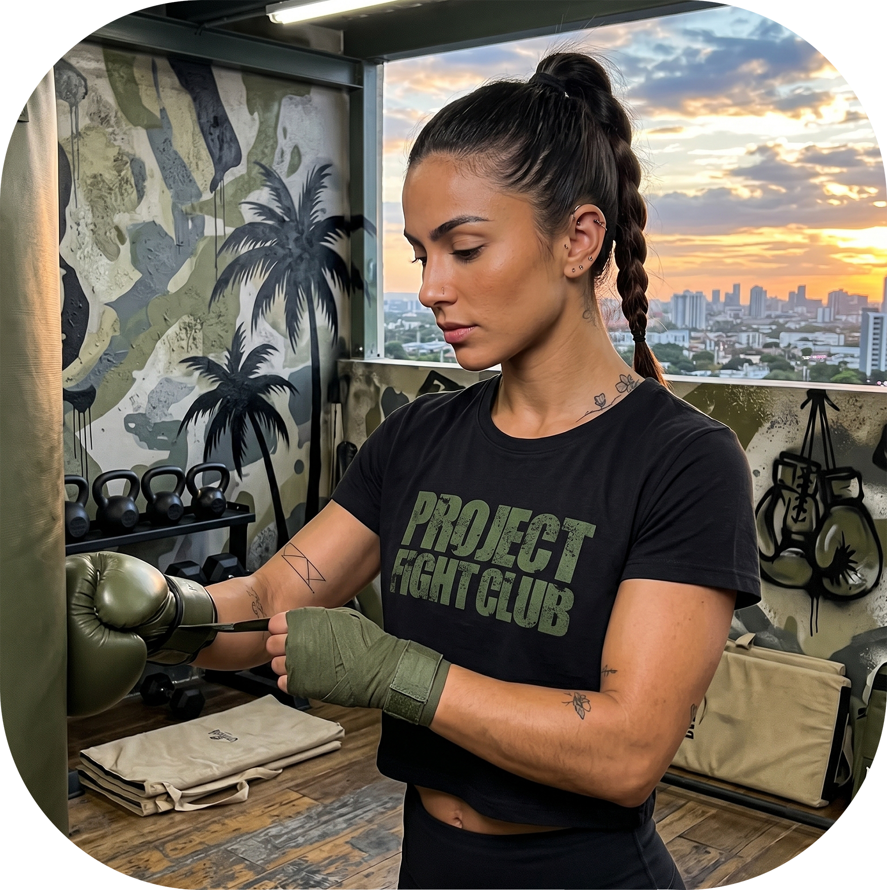 WOMENS BLACK CROPPED TEE 2 - HONOR SOLDIERS & VETERANS