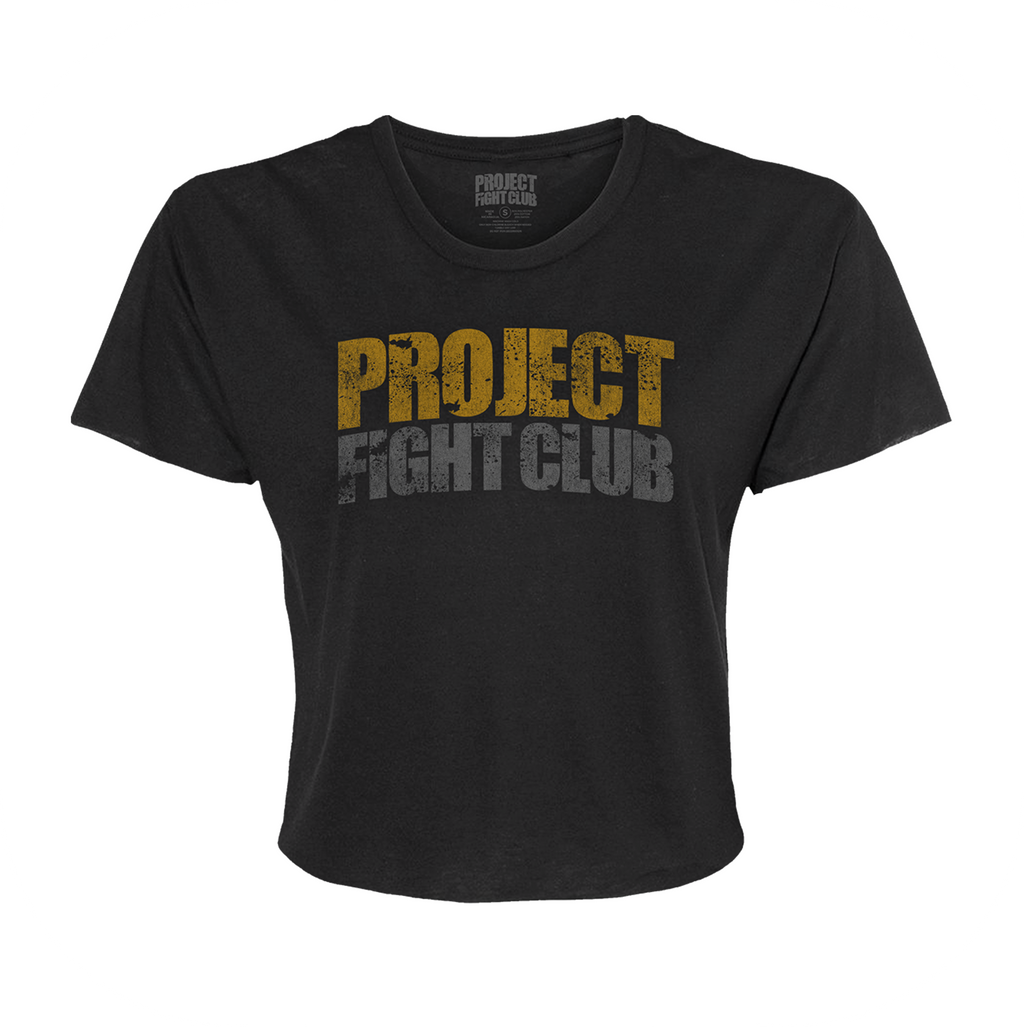 WOMENS BLACK CROPPED TEE - PROTECT ANIMALS