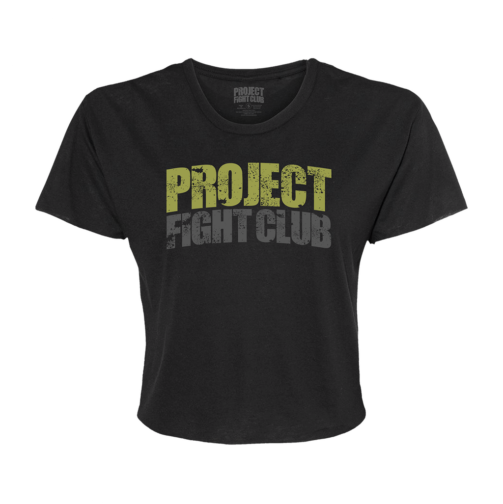 WOMENS BLACK CROPPED TEE - SPREAD CHRISTIANITY