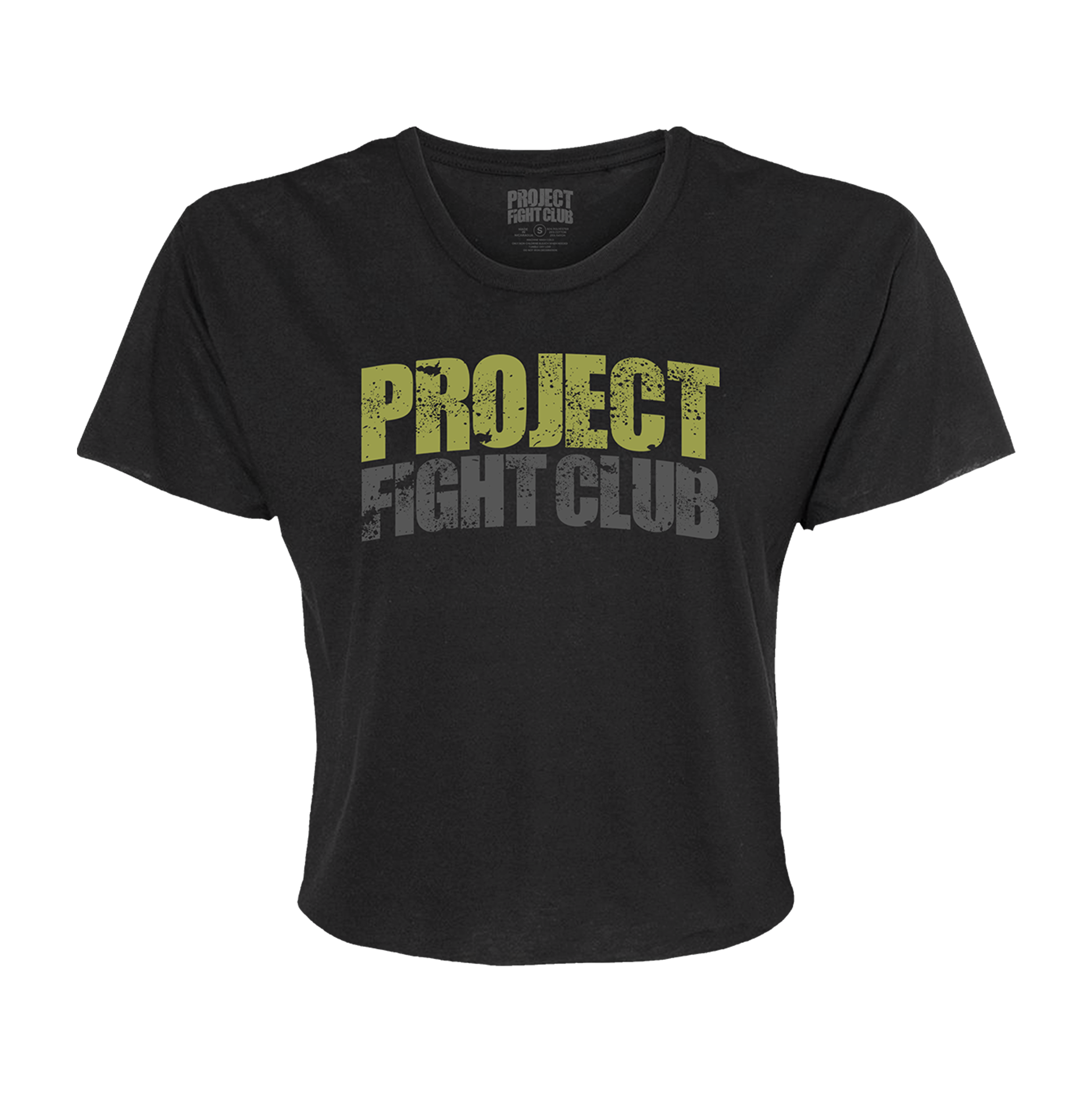 WOMENS BLACK CROPPED TEE - SPREAD CHRISTIANITY