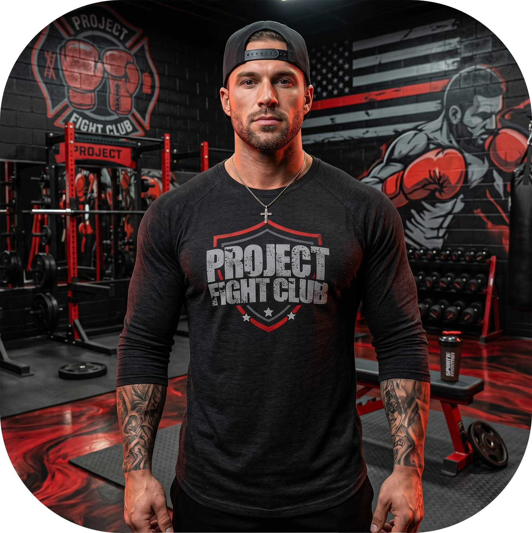 BLACK BASEBALL TEE #2 - HONOR FIREFIGHTERS & EMTs