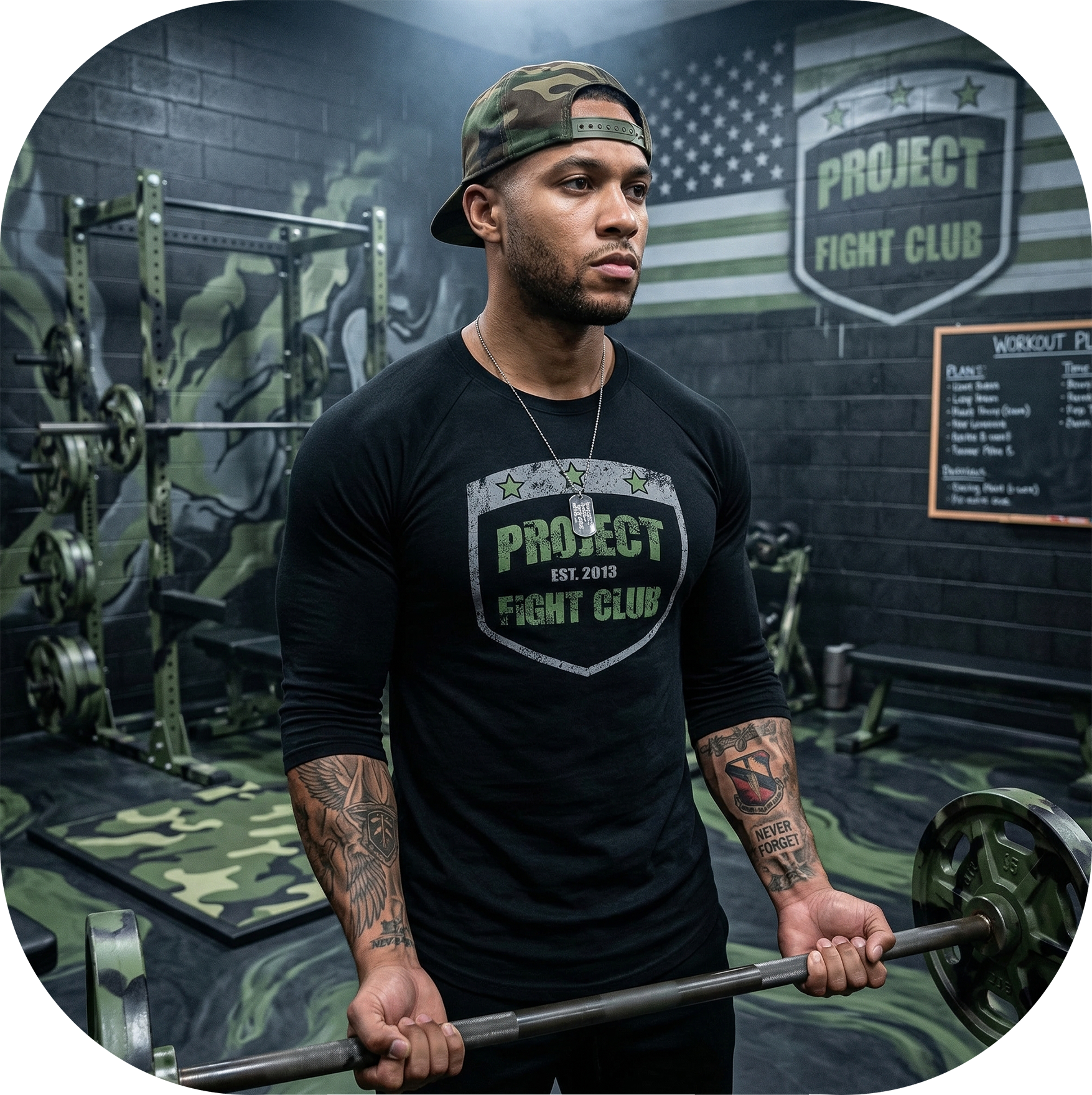BLACK BASEBALL TEE 3 - HONOR SOLDIERS & VETERANS