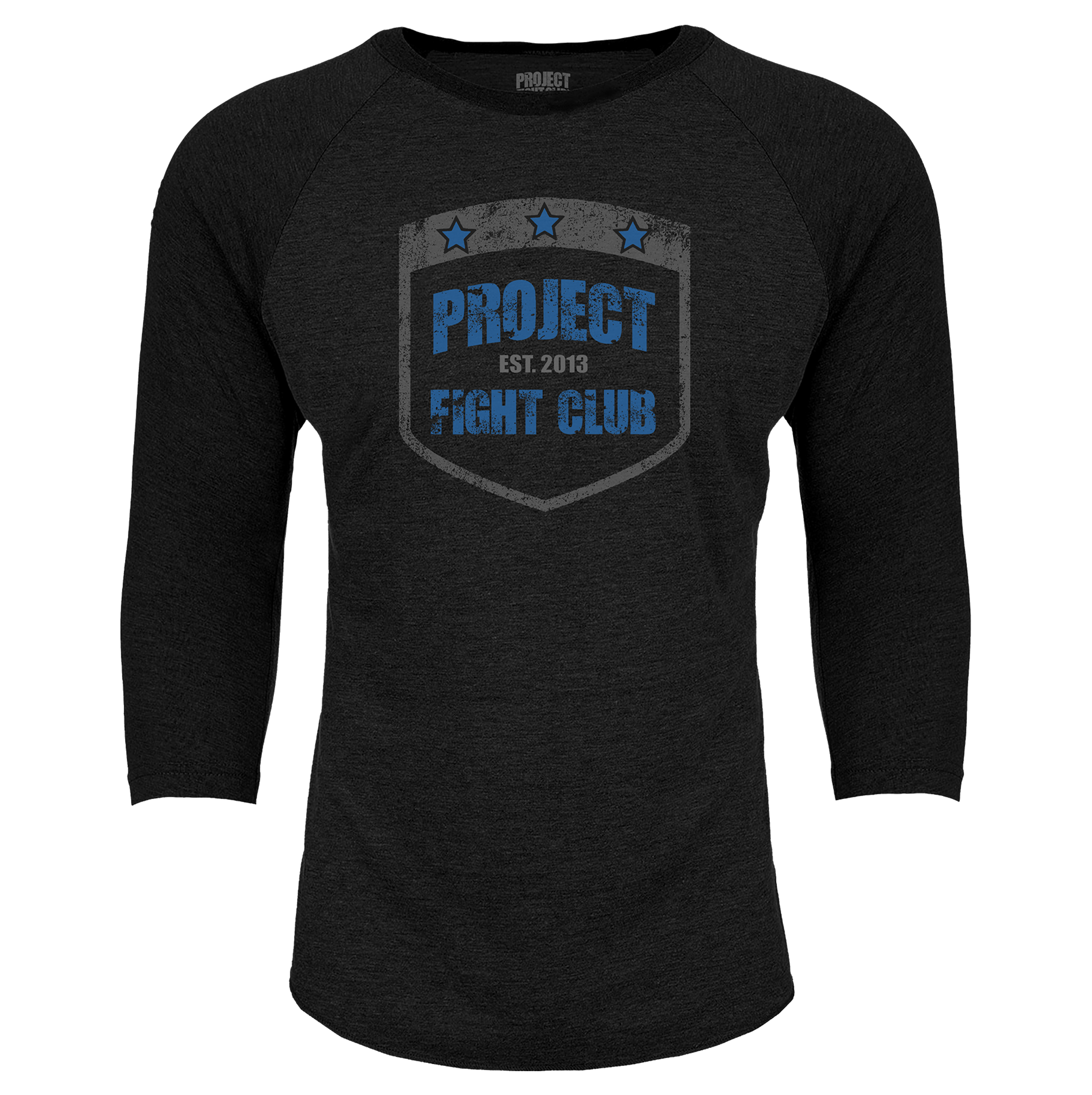 BLACK BASEBALL TEE #3 - SUPPORT POLICE