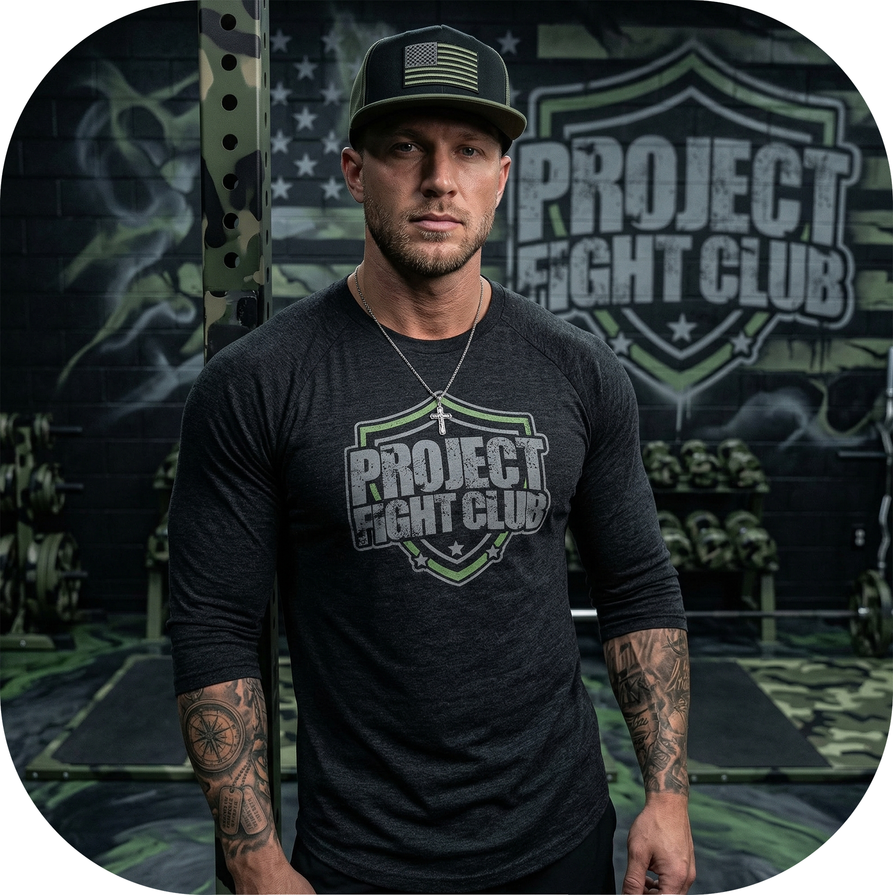 BLACK BASEBALL TEE 5 - HONOR SOLDIERS & VETERANS