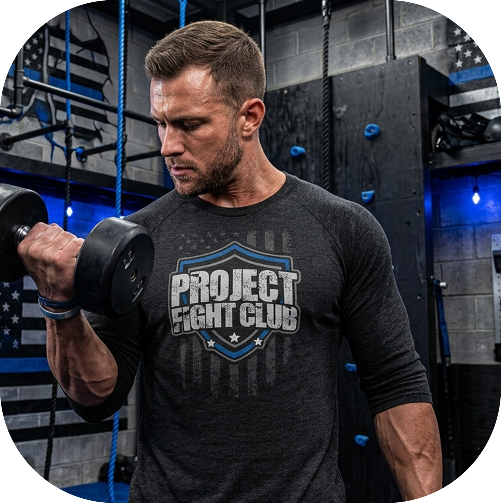 BLACK BASEBALL TEE #6 - SUPPORT POLICE