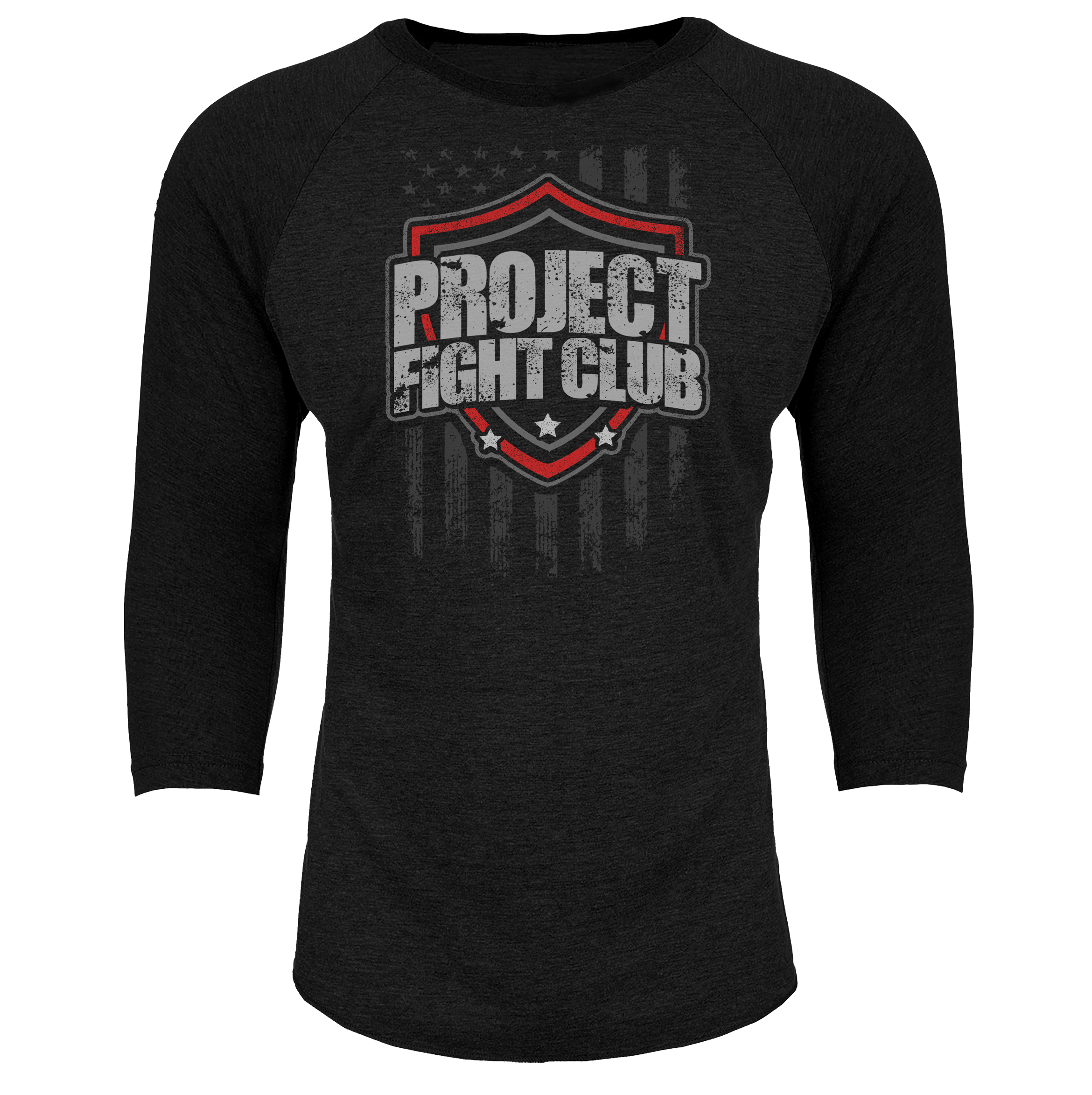 BLACK BASEBALL TEE #6 - HONOR FIREFIGHTERS & EMTs