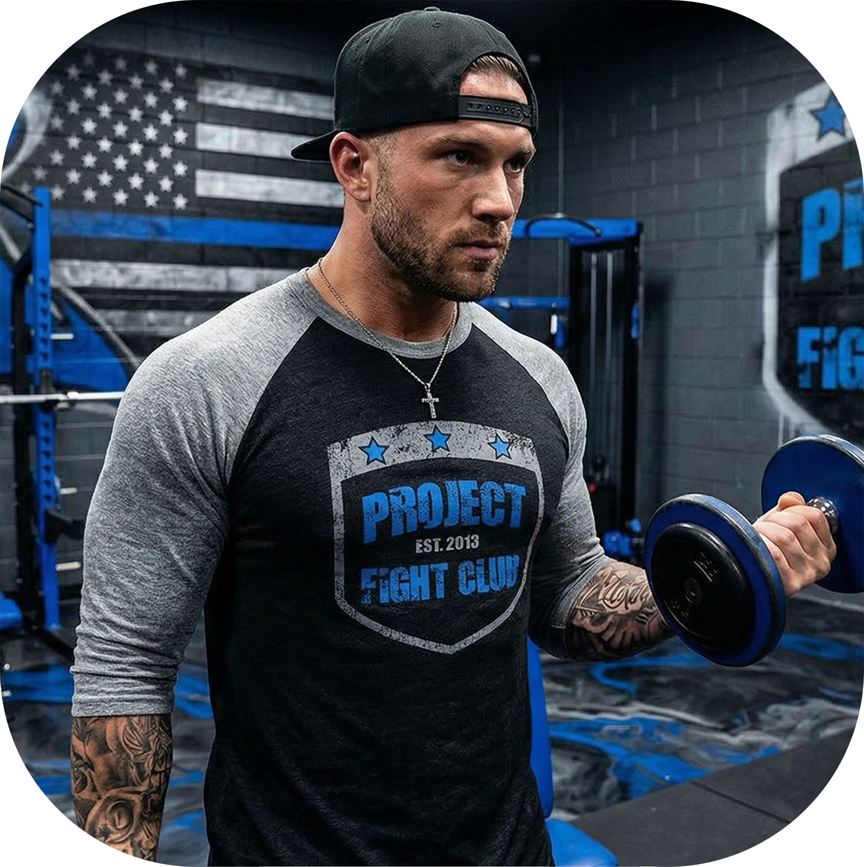 BLACK & GREY BASEBALL TEE #2 - SUPPORT POLICE