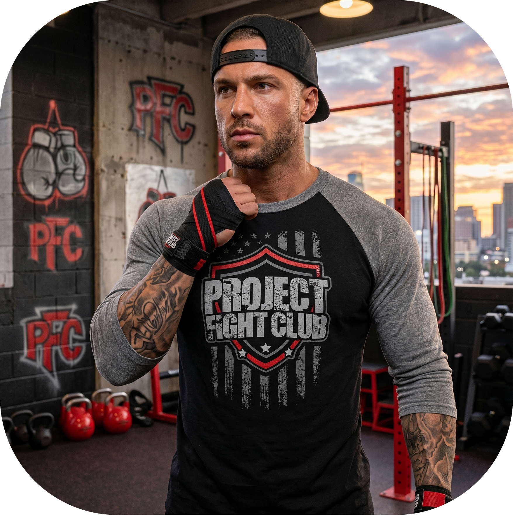 BLACK & GREY BASEBALL TEE - HONOR FIREFIGHTERS & EMTs