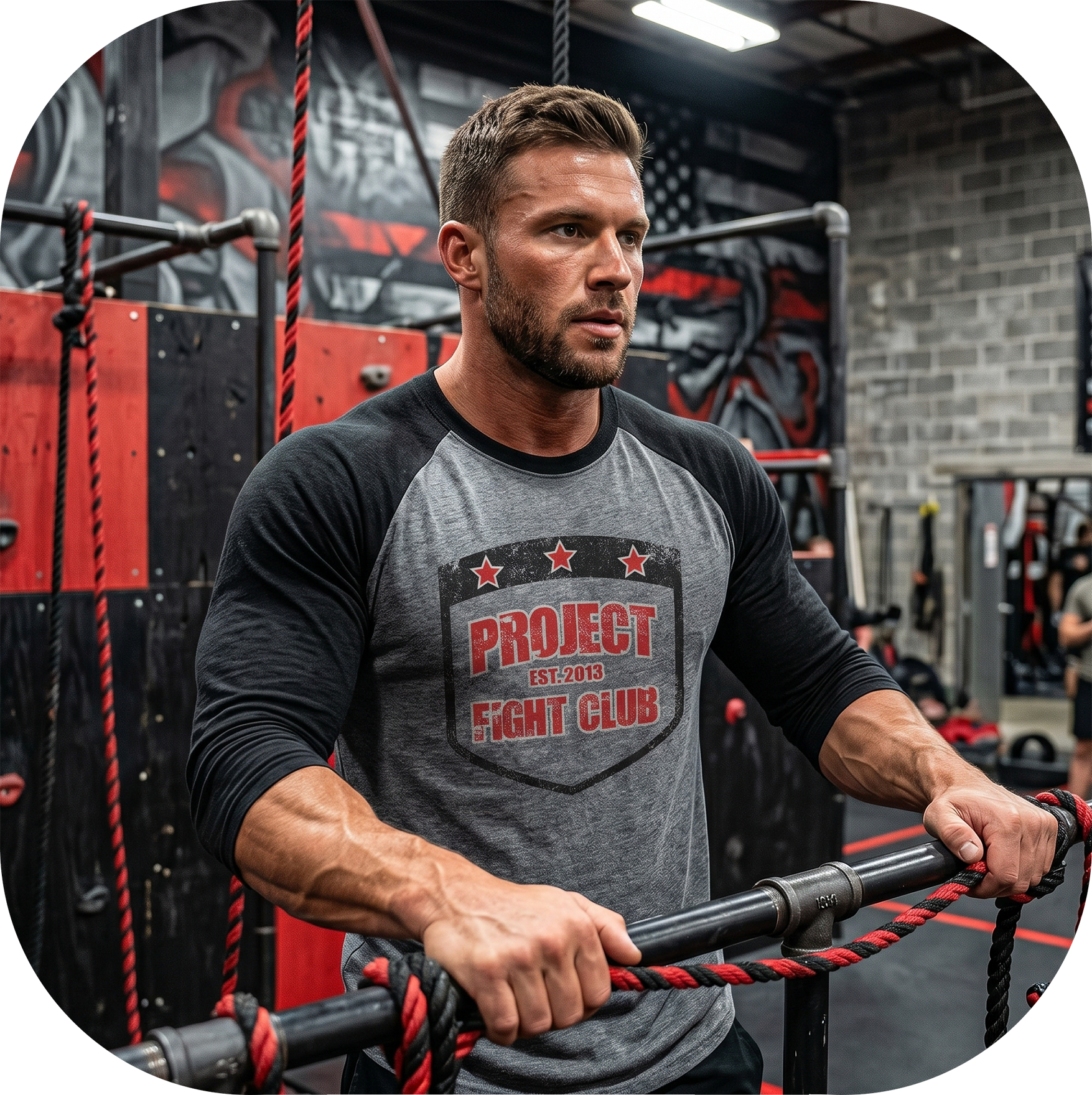 GREY & BLACK BASEBALL TEE - HONOR FIREFIGHTERS & EMTs