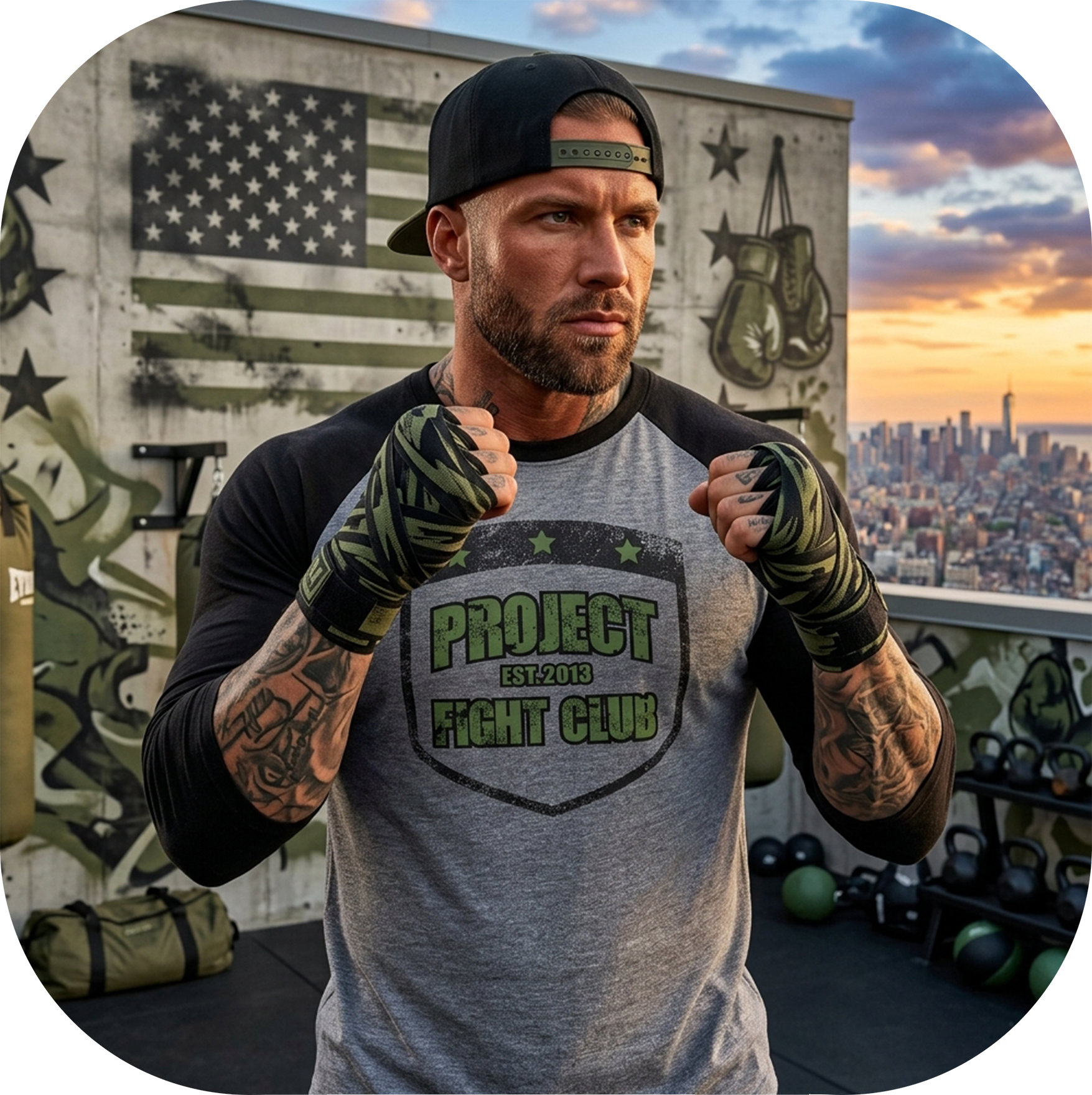 GREY & BLACK BASEBALL TEE - HONOR SOLDIERS & VETERANS