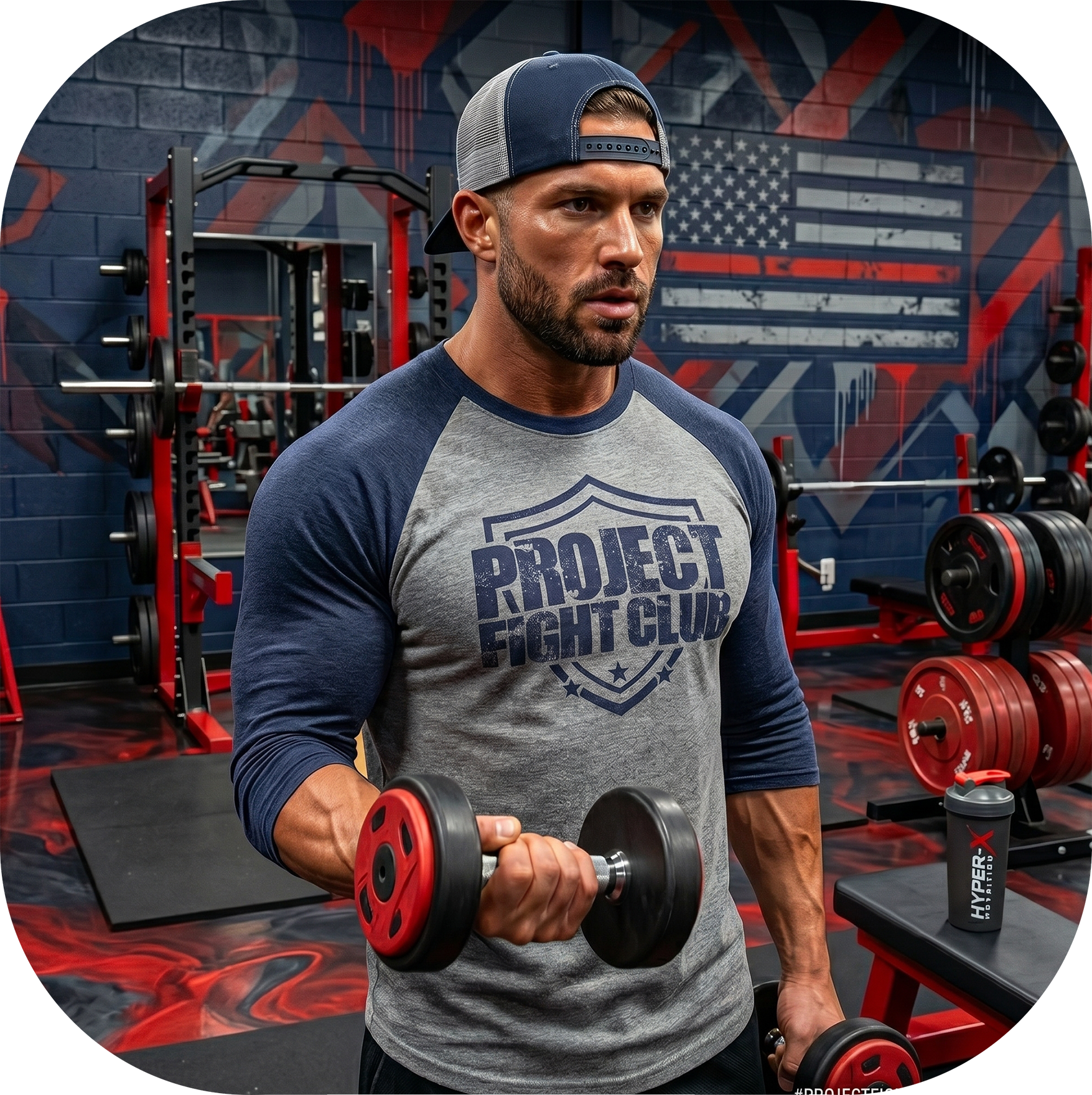 GREY & NAVY BASEBALL TEE - HONOR FIREFIGHTERS & EMTs