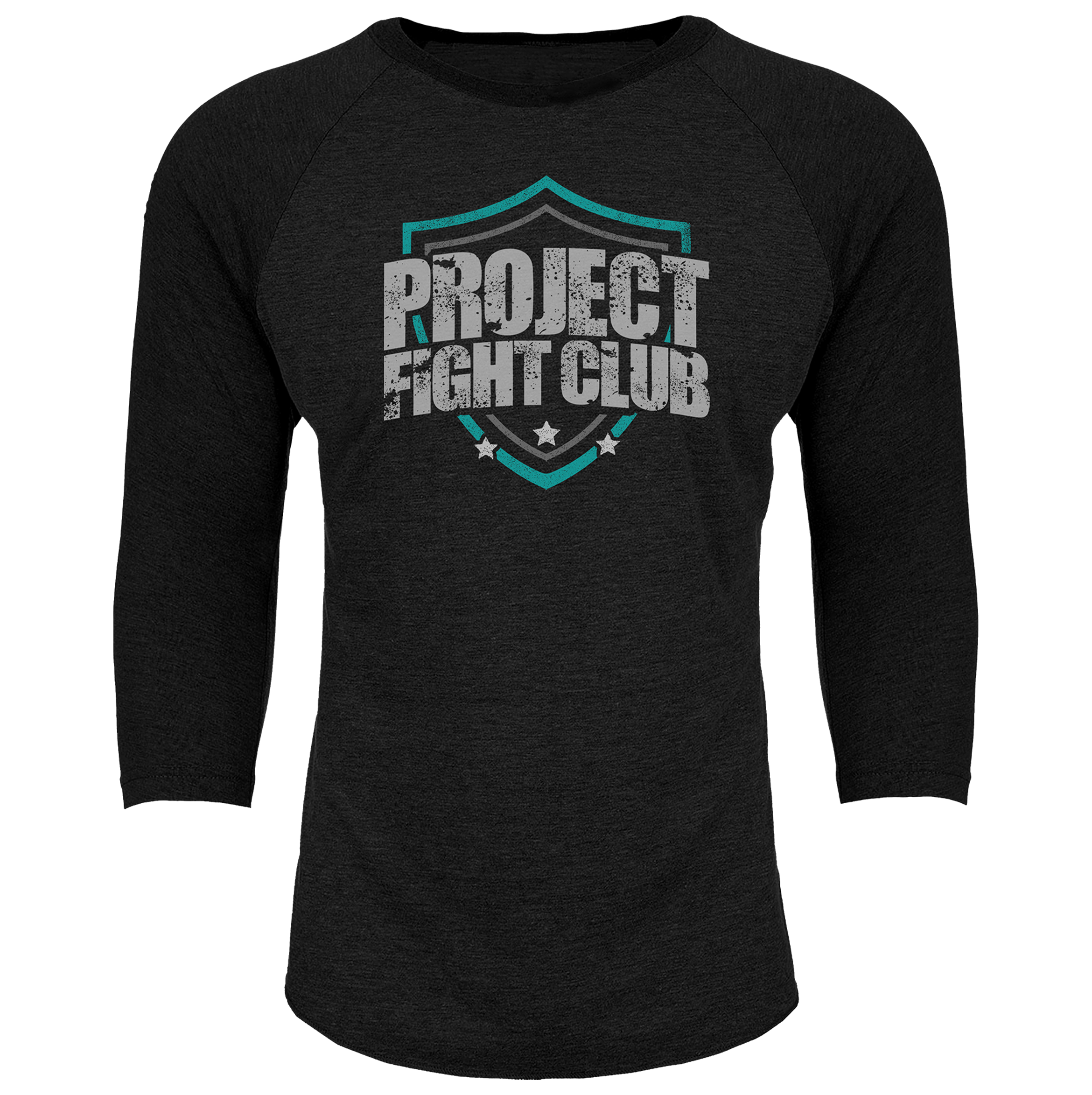 BLACK BASEBALL TEE #2 - FIGHT ADDICTION