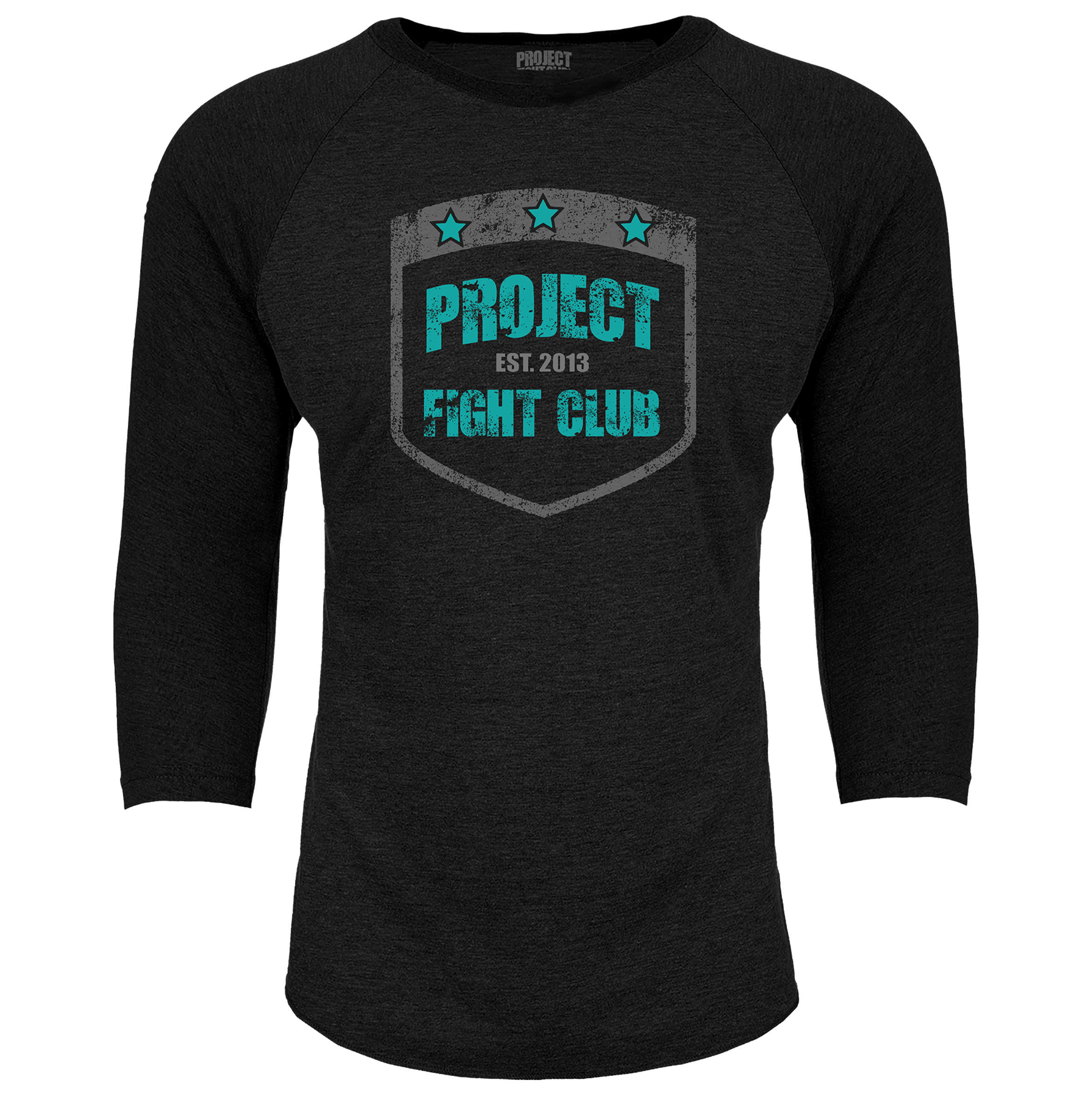BLACK BASEBALL TEE #3 - FIGHT ADDICTION