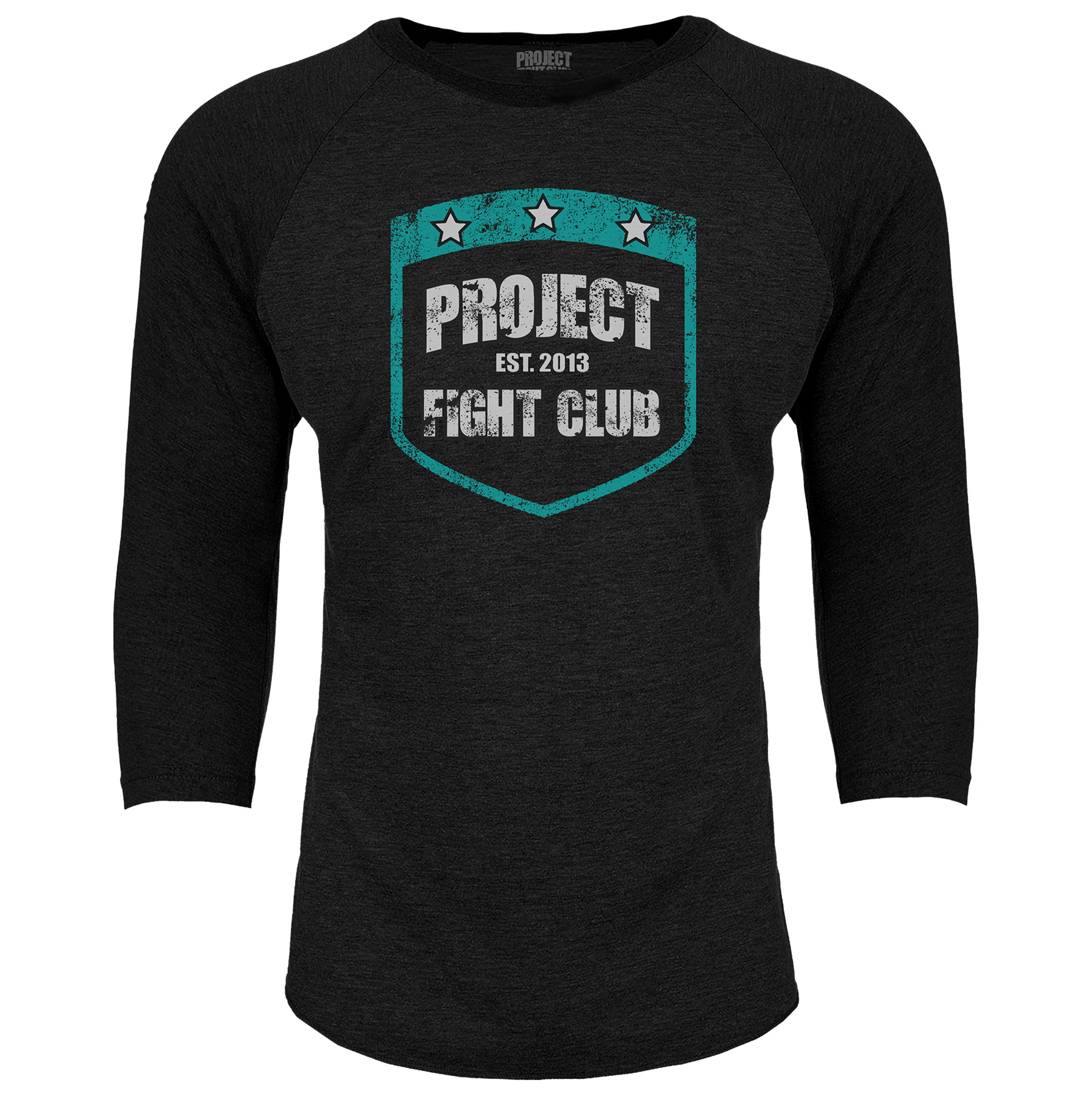 BLACK BASEBALL TEE #4 - FIGHT ADDICTION