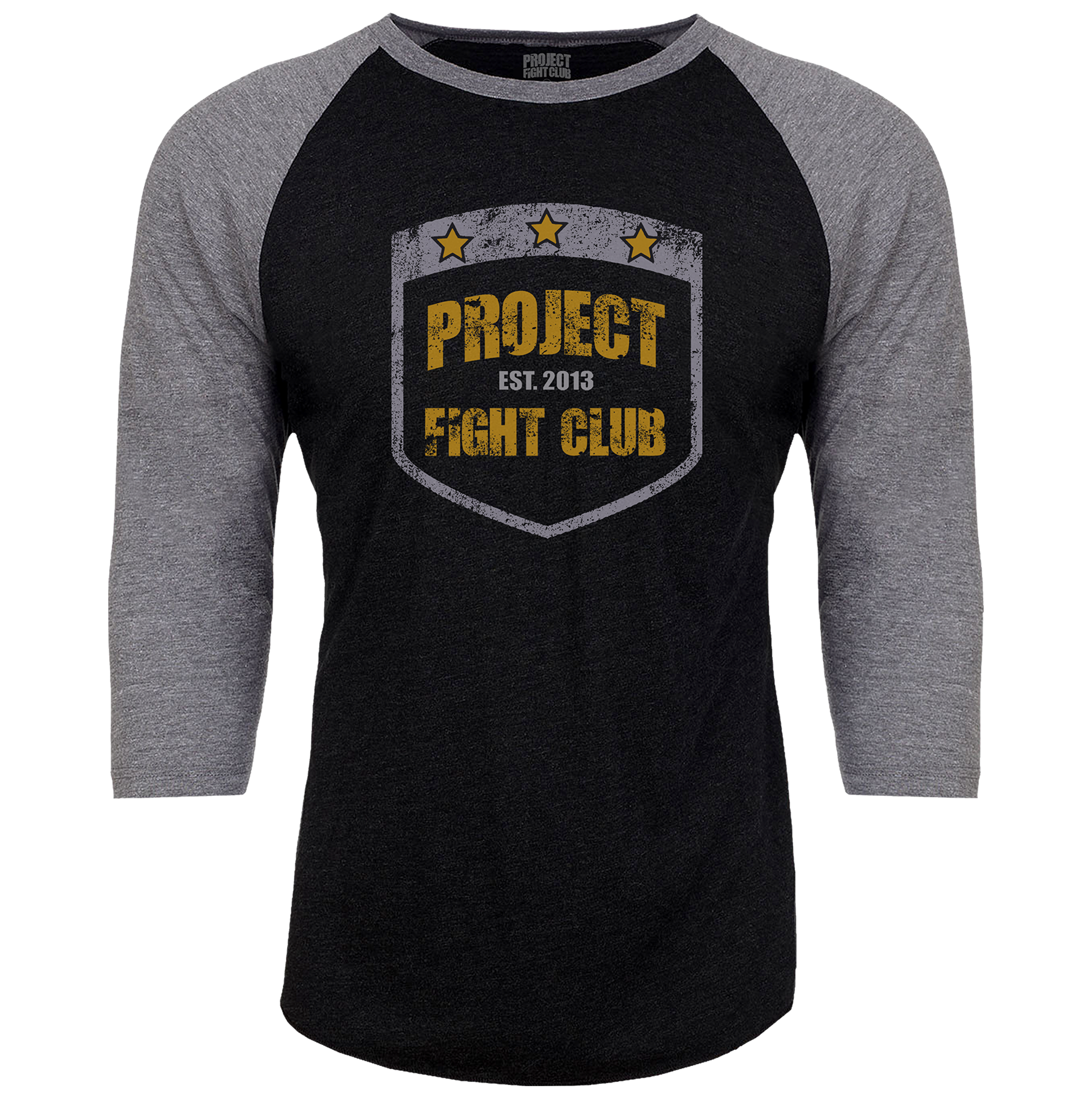 BLACK & GREY BASEBALL TEE #2 - PROTECT ANIMALS & WILDLIFE